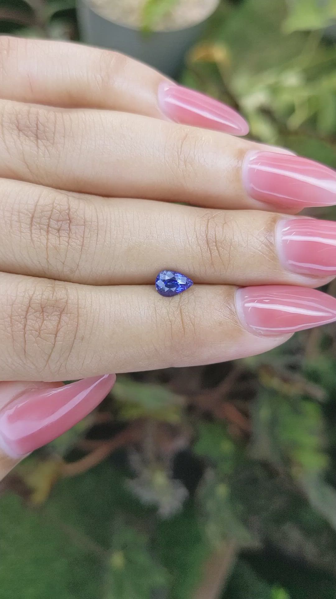 0.70 Ct. Blue Sapphire from Ceylon (Sri Lanka) Size Video