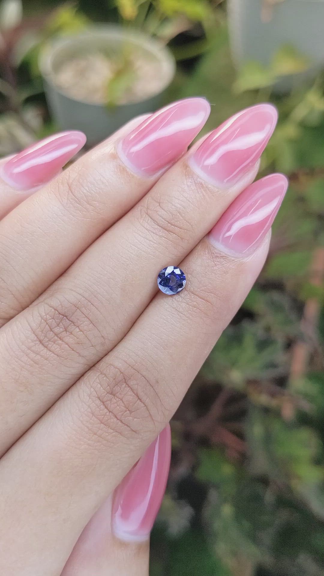 0.63 Ct. Blue Sapphire from Ceylon (Sri Lanka) Size Video