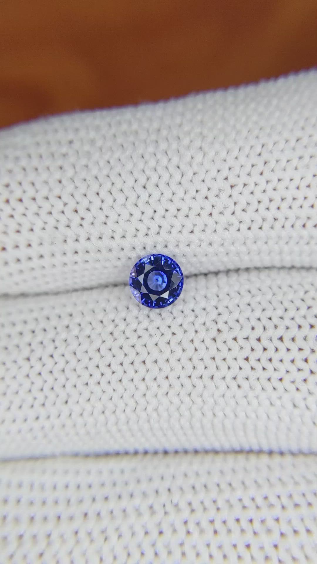 0.63 Ct. Blue Sapphire from Ceylon (Sri Lanka) Size Video