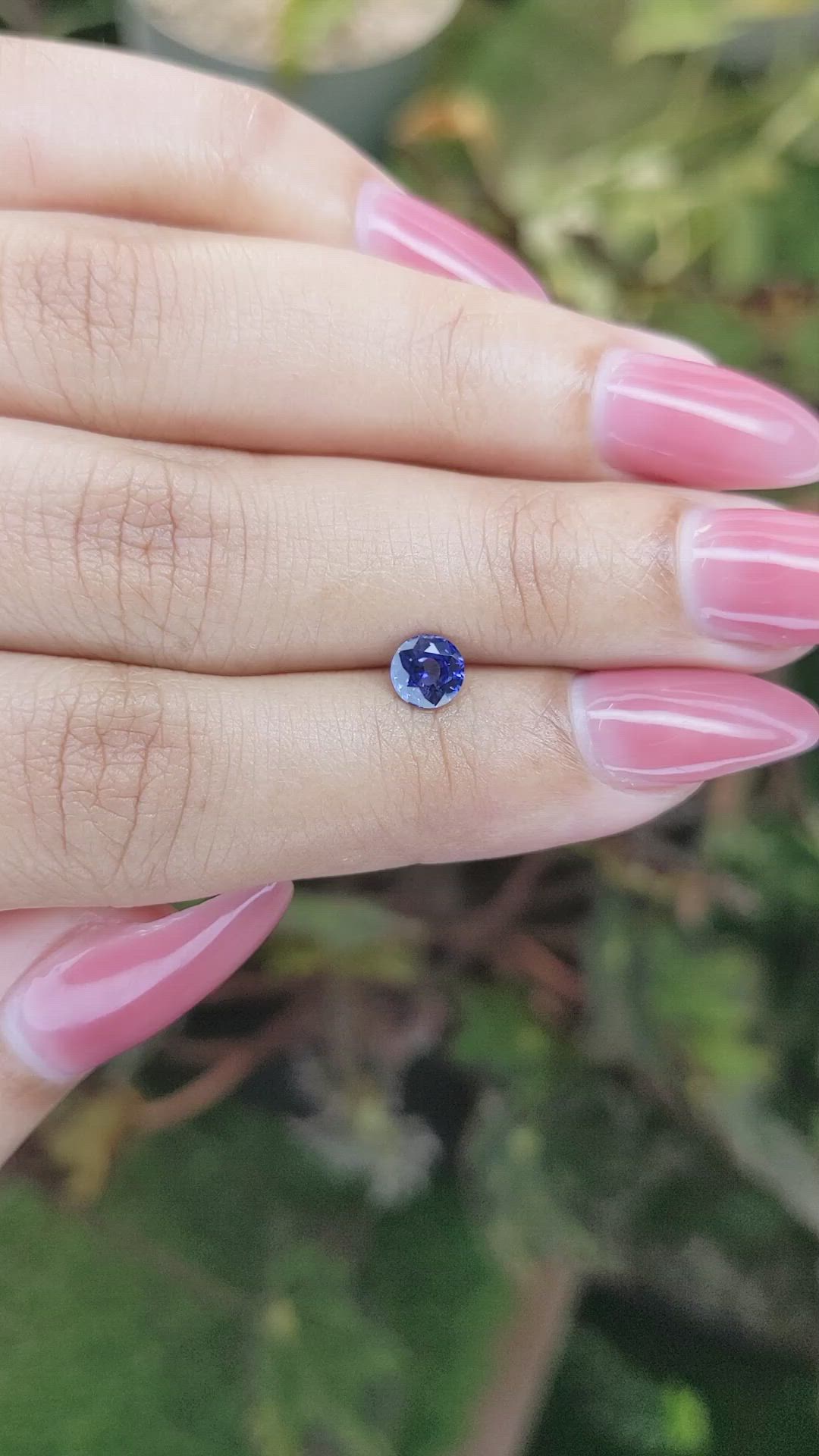 0.63 Ct. Blue Sapphire from Ceylon (Sri Lanka) Size Video