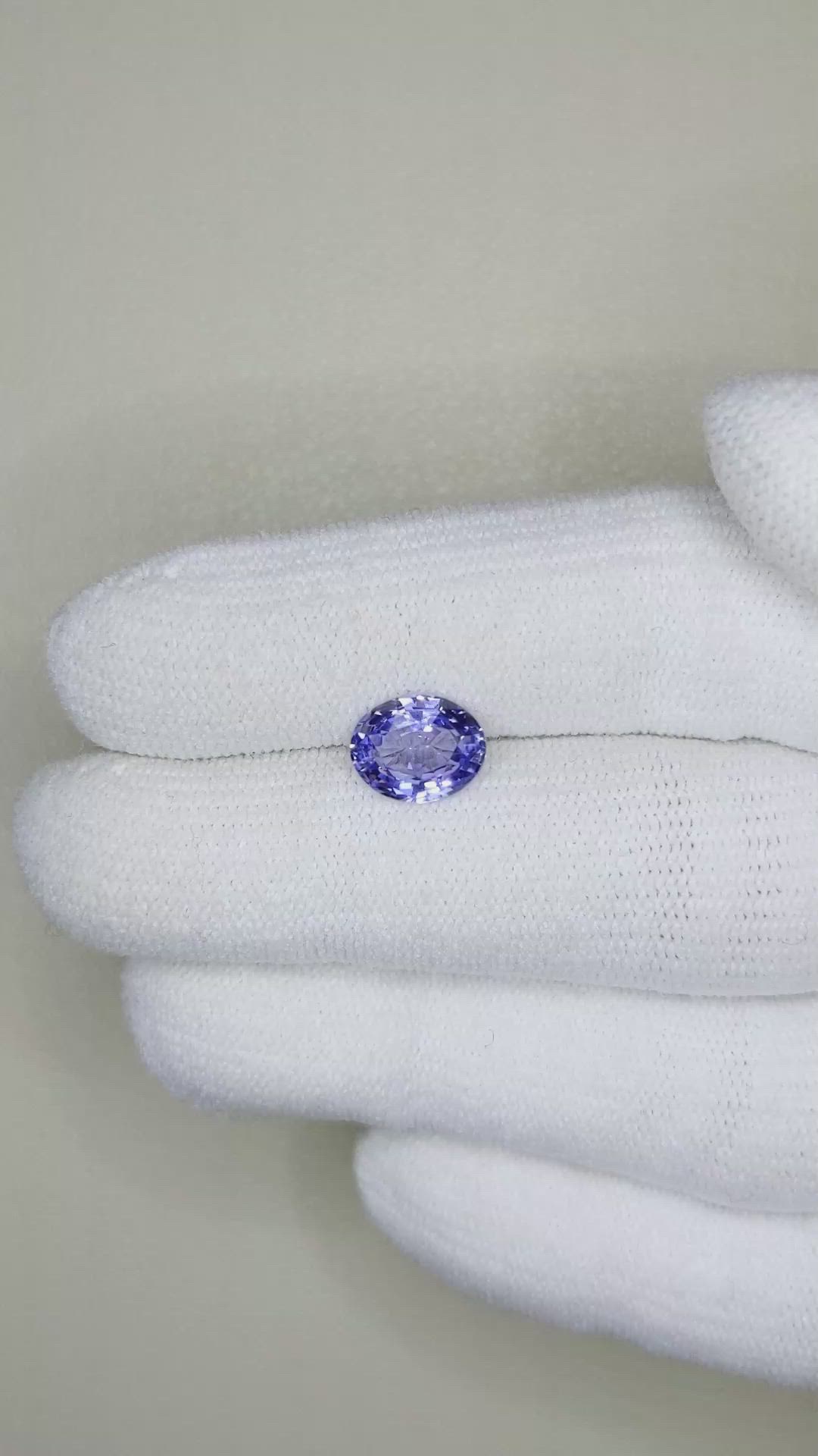 1.89 Ct. Blue Sapphire from Ceylon (Sri Lanka) Size Video