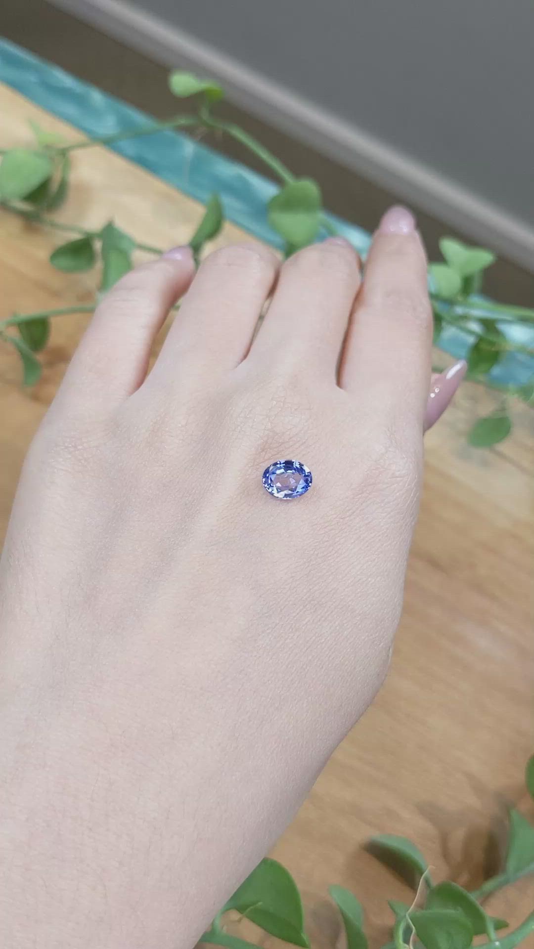 1.89 Ct. Blue Sapphire from Ceylon (Sri Lanka) Size Video