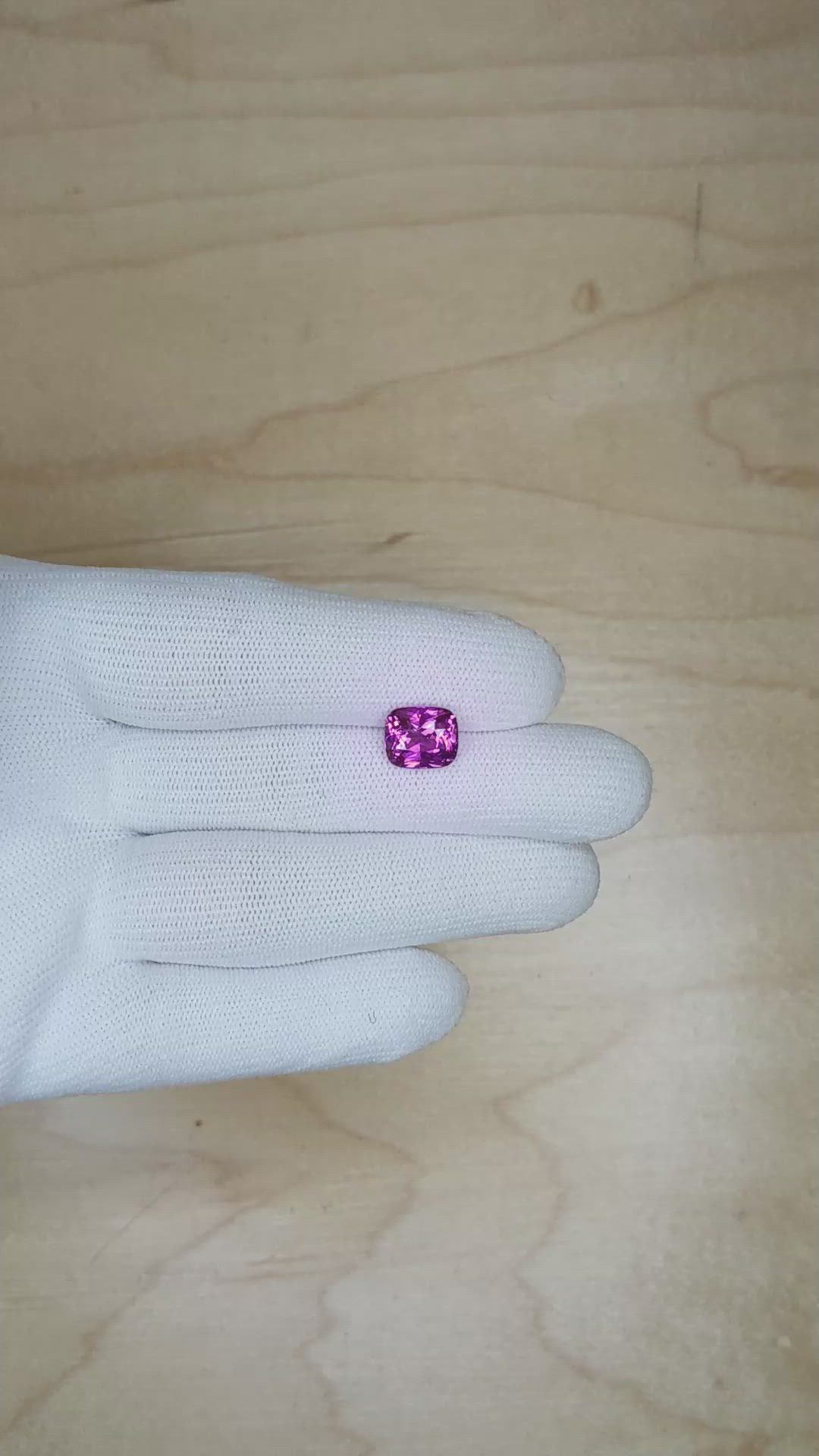 3.56 Ct. Purple Sapphire from Ceylon (Sri Lanka) Size Video