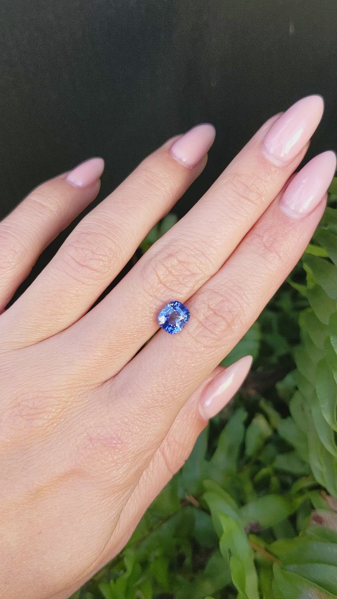 2.61 Ct. Blue Sapphire from Ceylon (Sri Lanka) Size Video