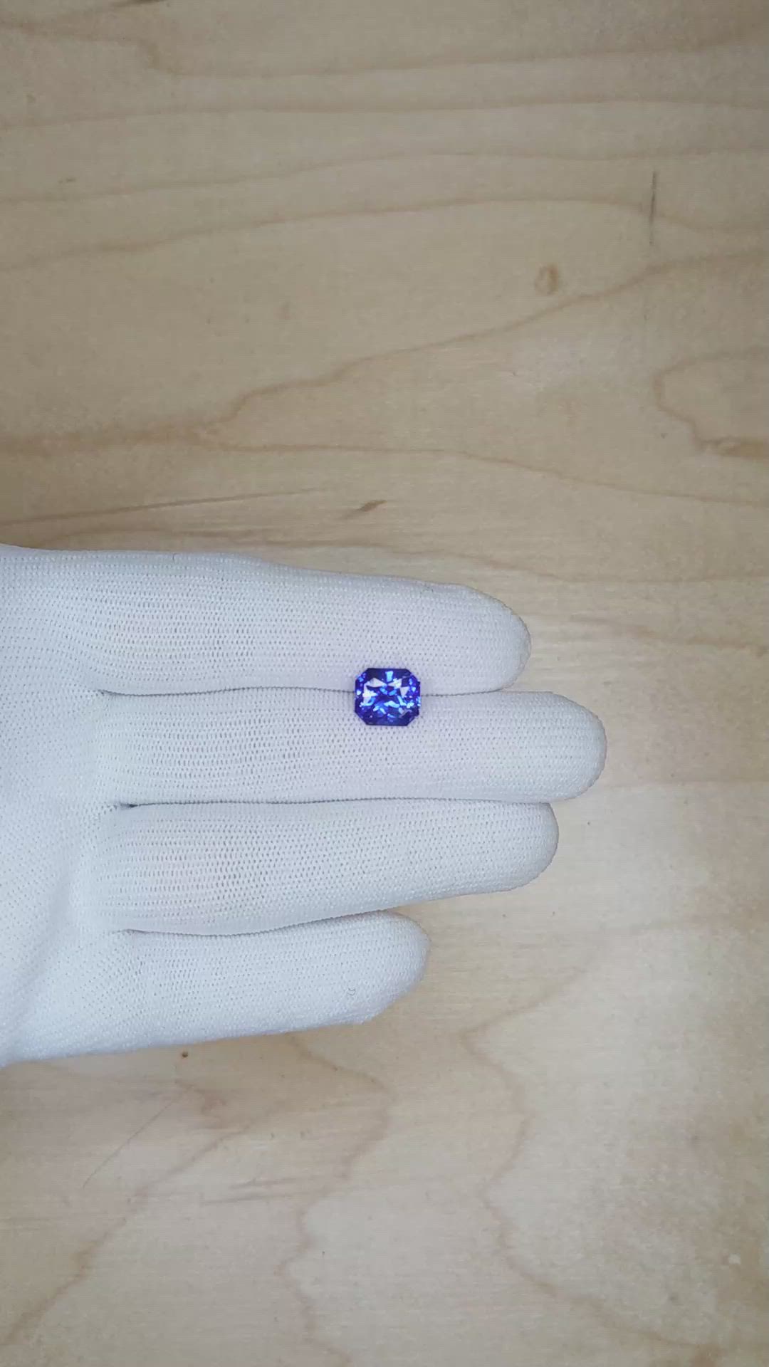 2.99 Ct. Blue Sapphire from Ceylon (Sri Lanka) Size Video