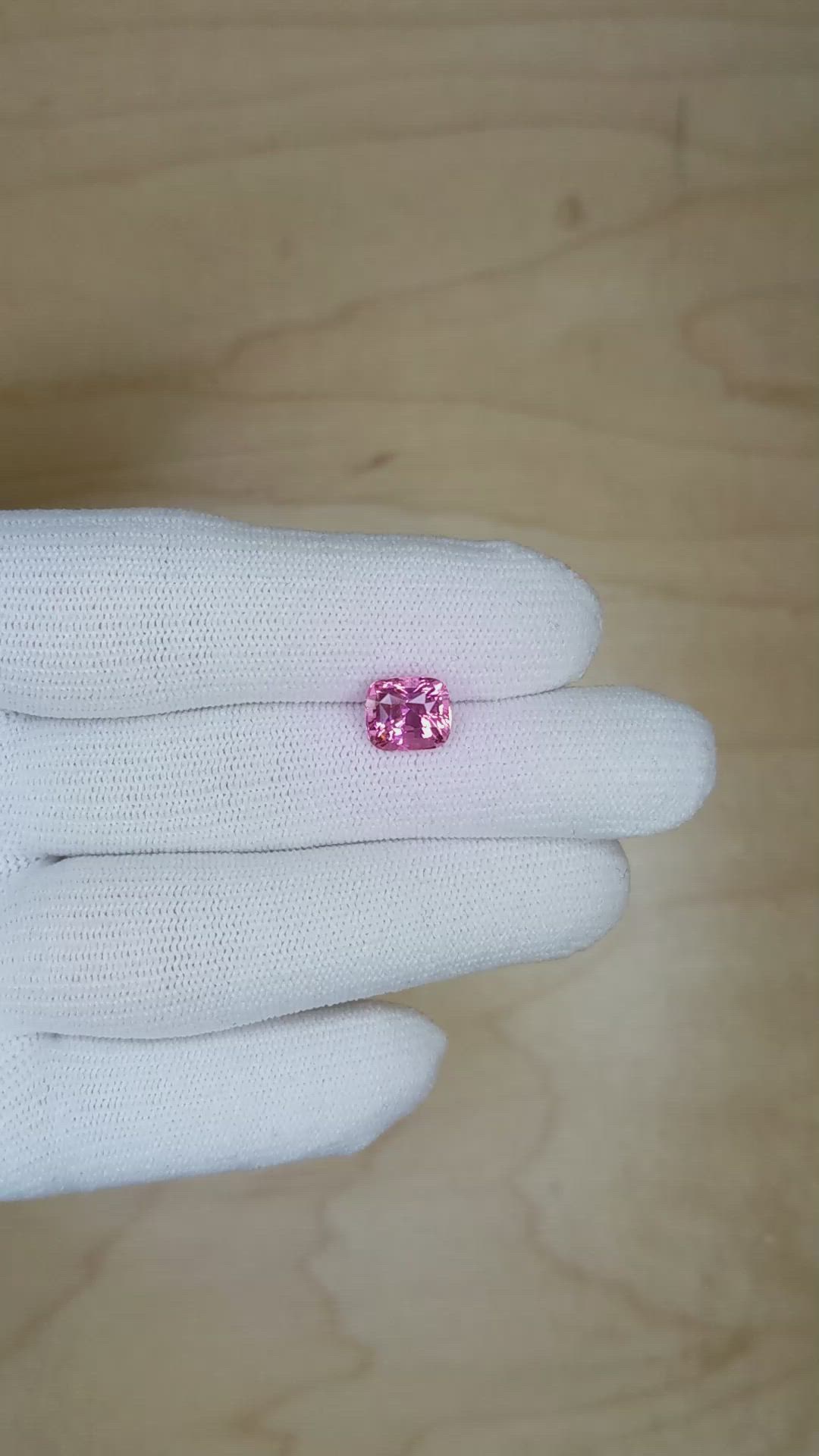 3.06 Ct. Pink Sapphire from Ceylon (Sri Lanka) Size Video