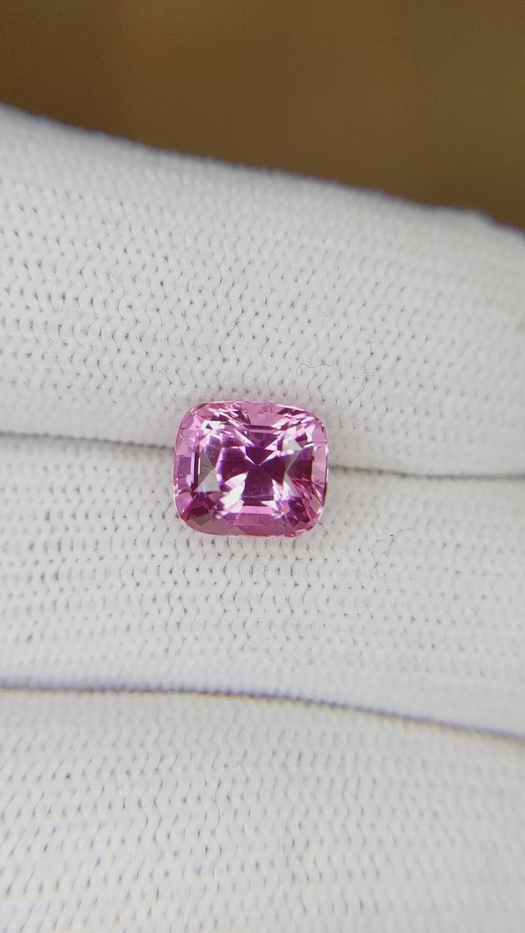 3.06 Ct. Pink Sapphire from Ceylon (Sri Lanka) Size Video