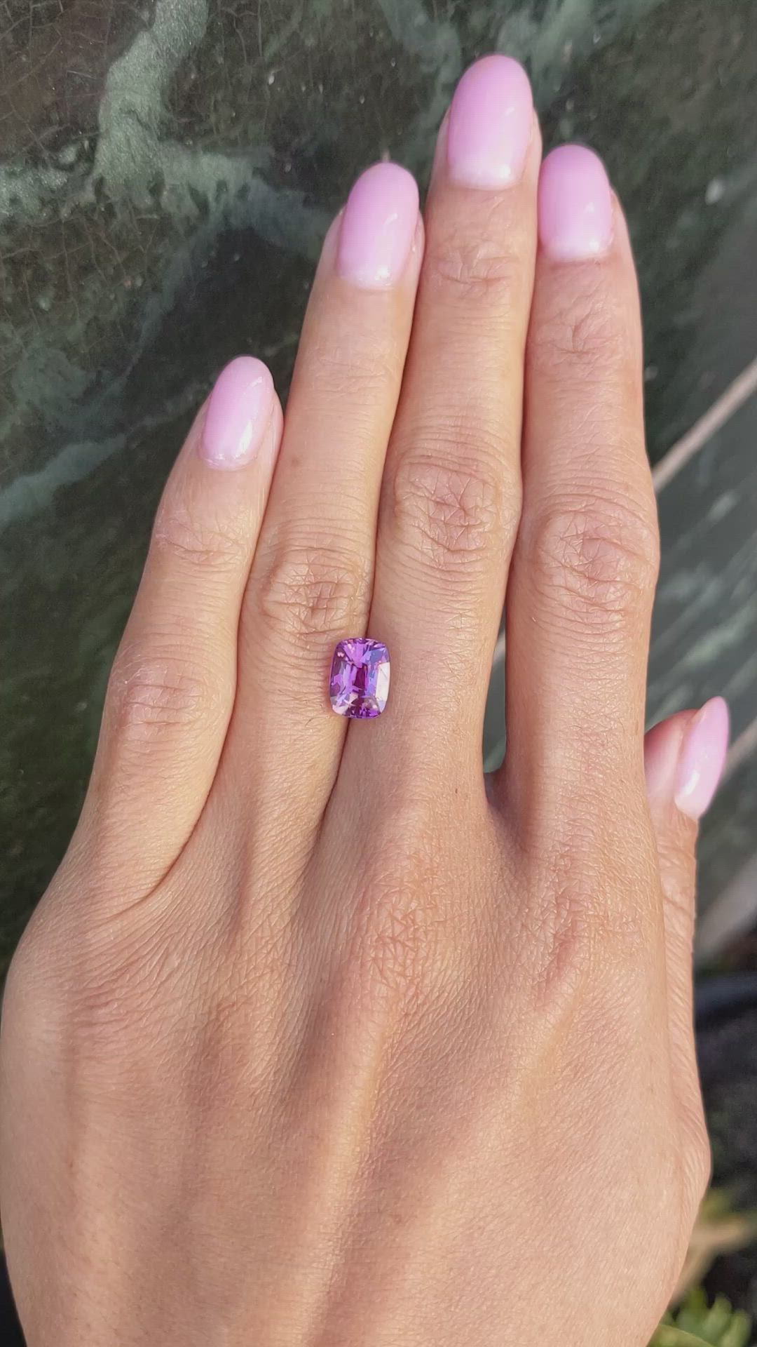 3.05 Ct. Purplish Pink Sapphire from Madagascar Size Video