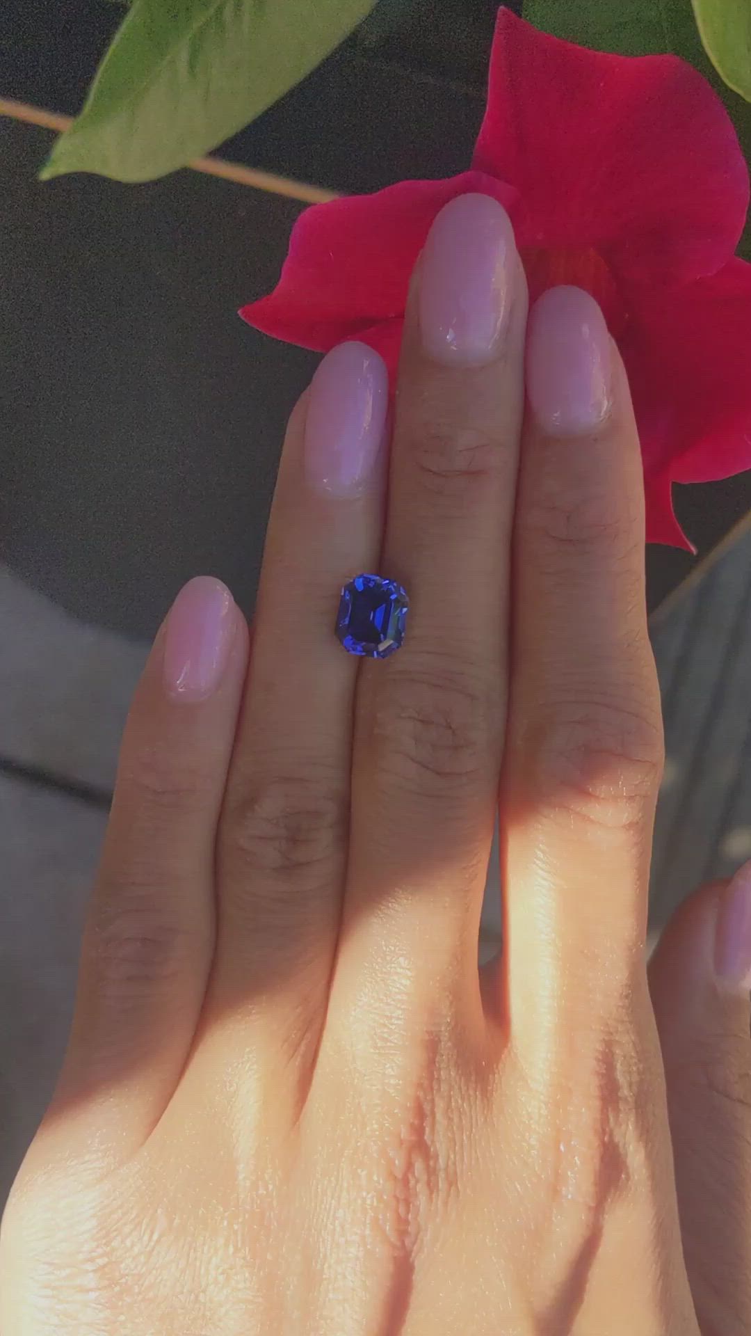 3.51 Ct. Blue Sapphire from Ceylon (Sri Lanka) Size Video