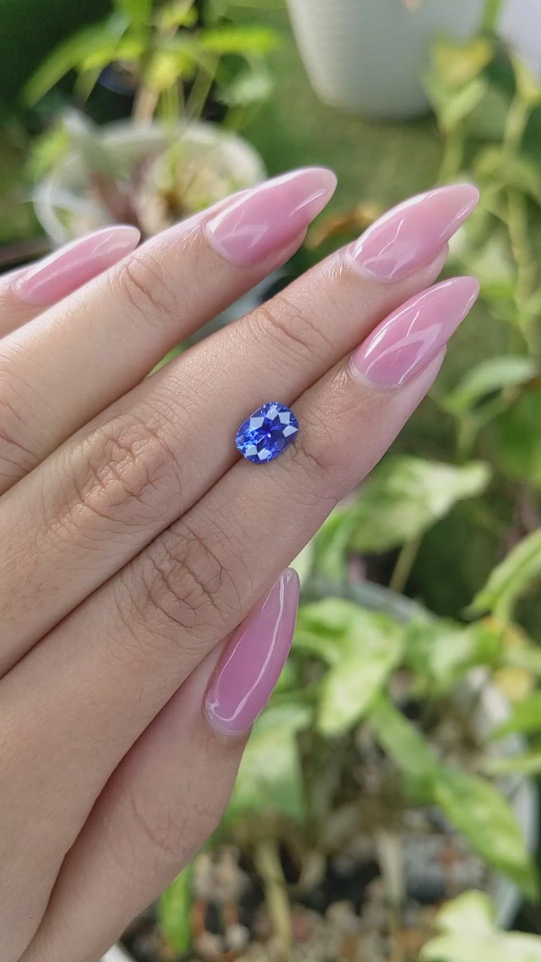 2.02 Ct. Blue Sapphire from Ceylon (Sri Lanka) Size Video