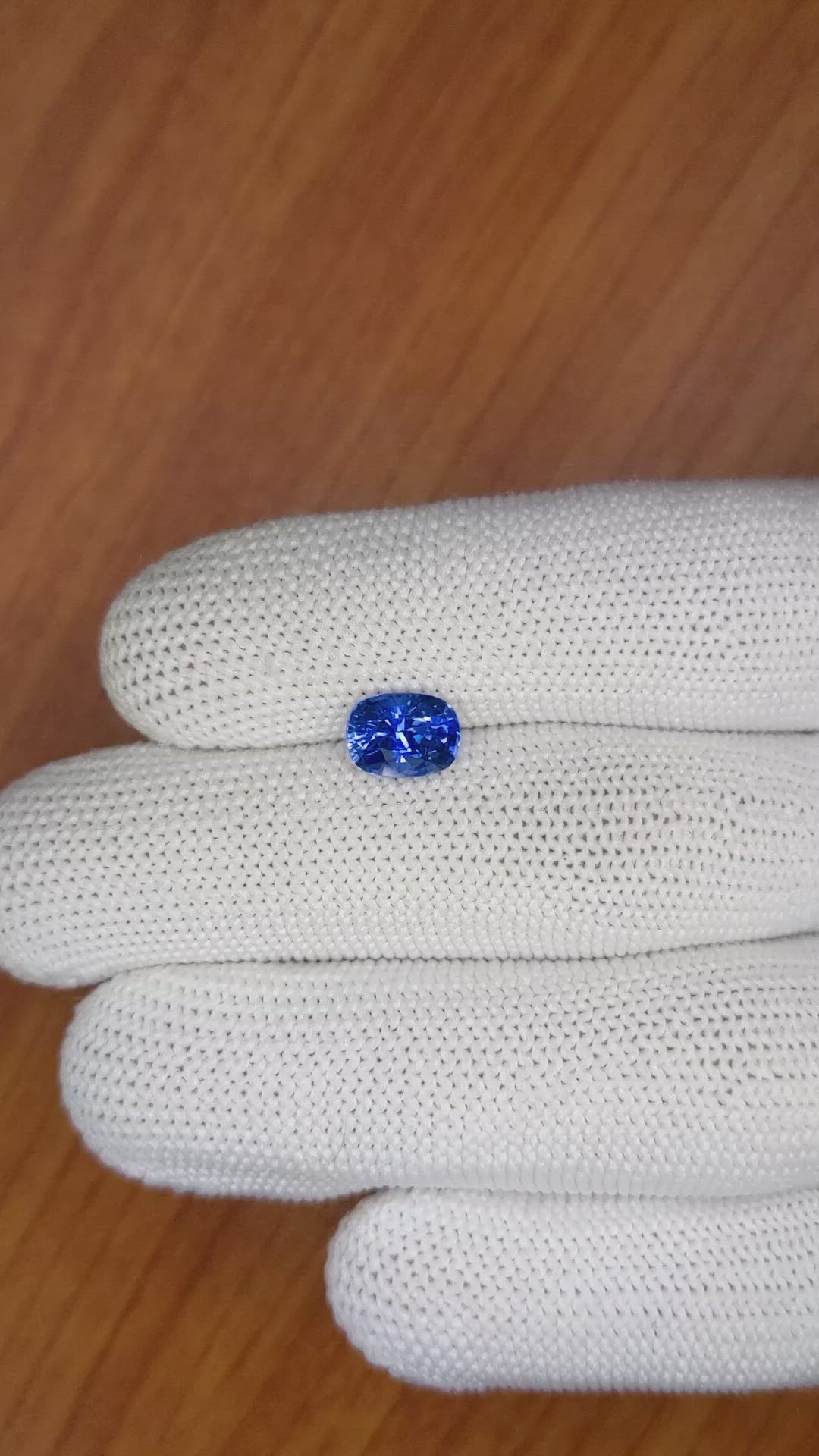 2.02 Ct. Blue Sapphire from Ceylon (Sri Lanka) Size Video
