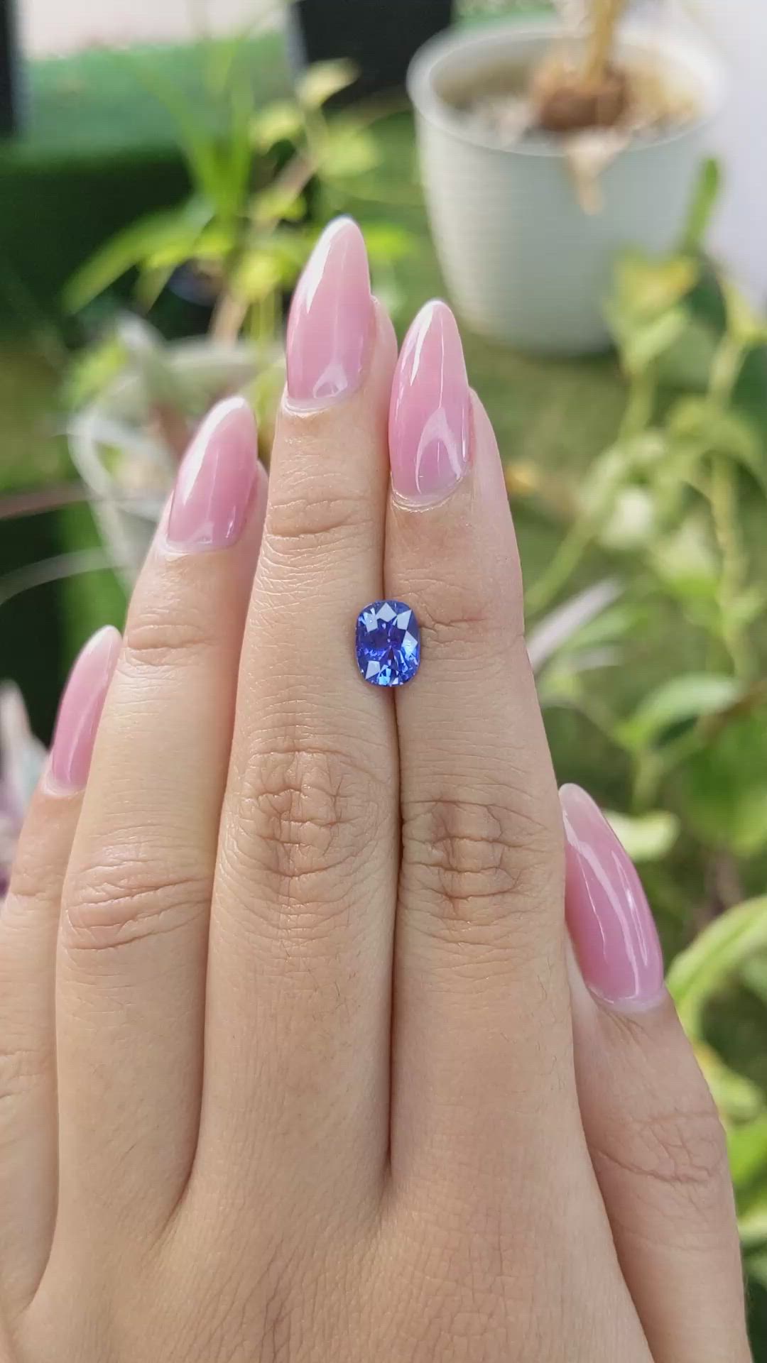 2.02 Ct. Blue Sapphire from Ceylon (Sri Lanka) Size Video