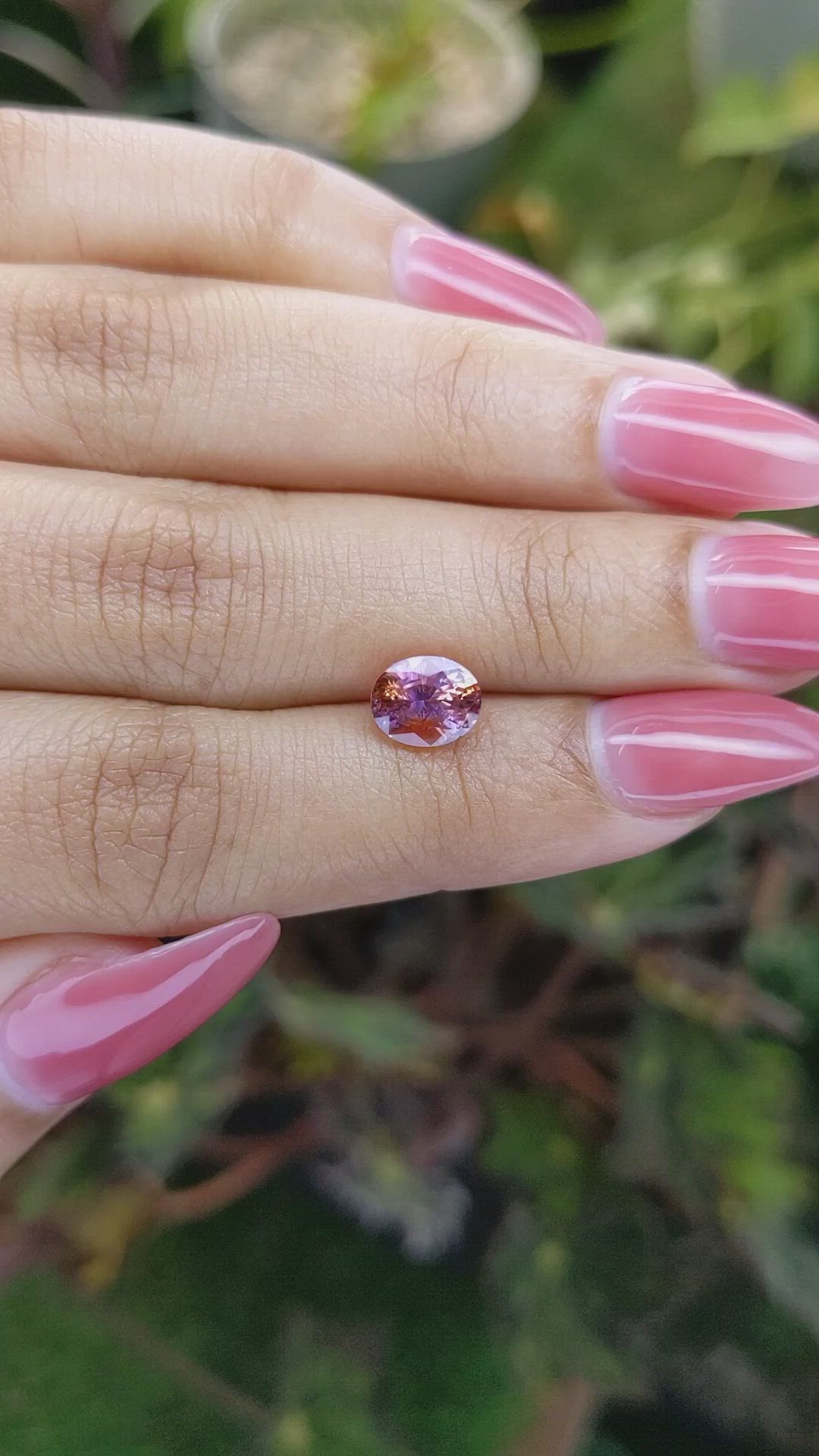2.08 Ct. Padparadscha Sapphire from Ceylon (Sri Lanka) Size Video