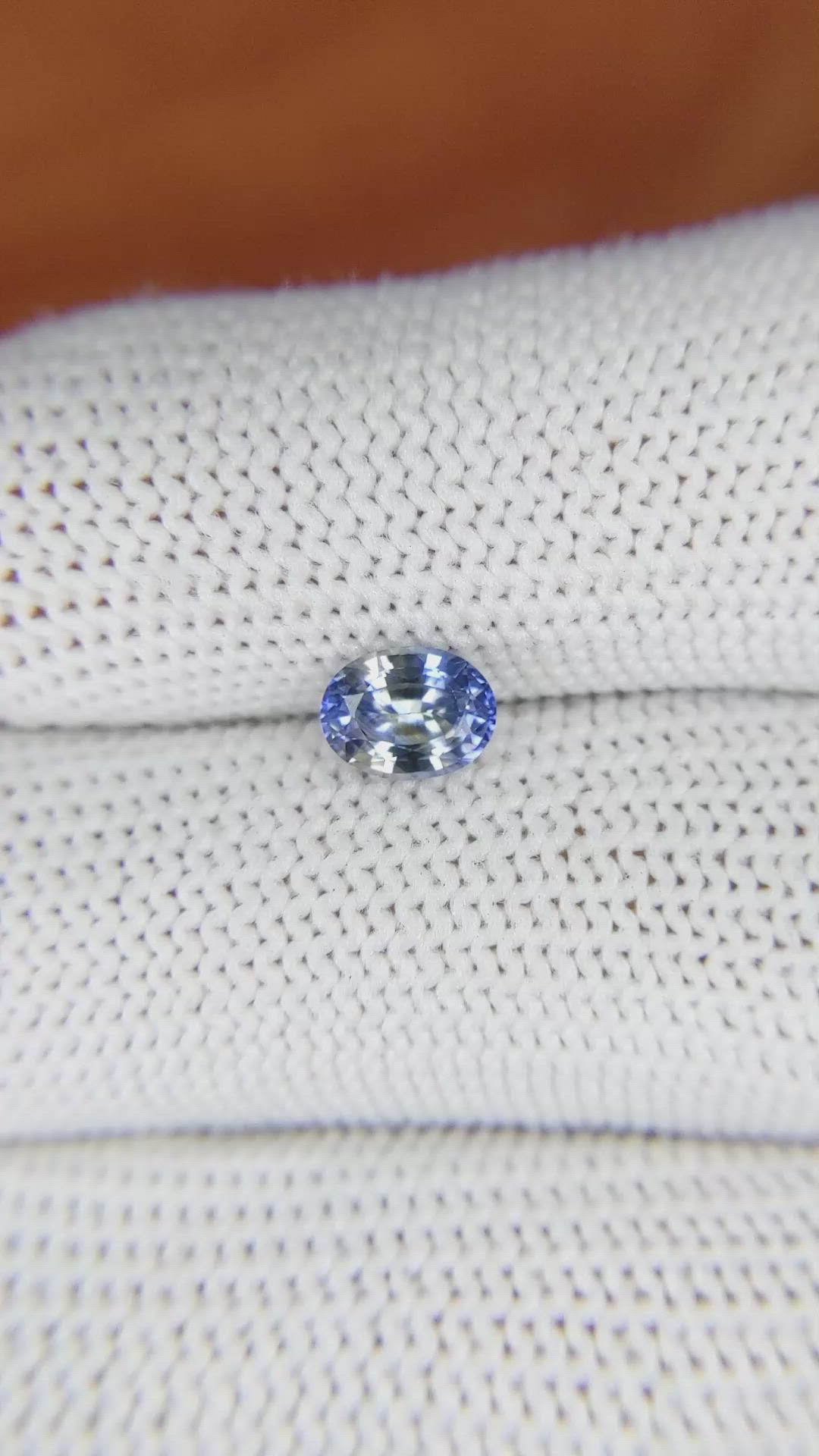 0.96 Ct. Bi Color Sapphire from Ceylon (Sri Lanka) Size Video