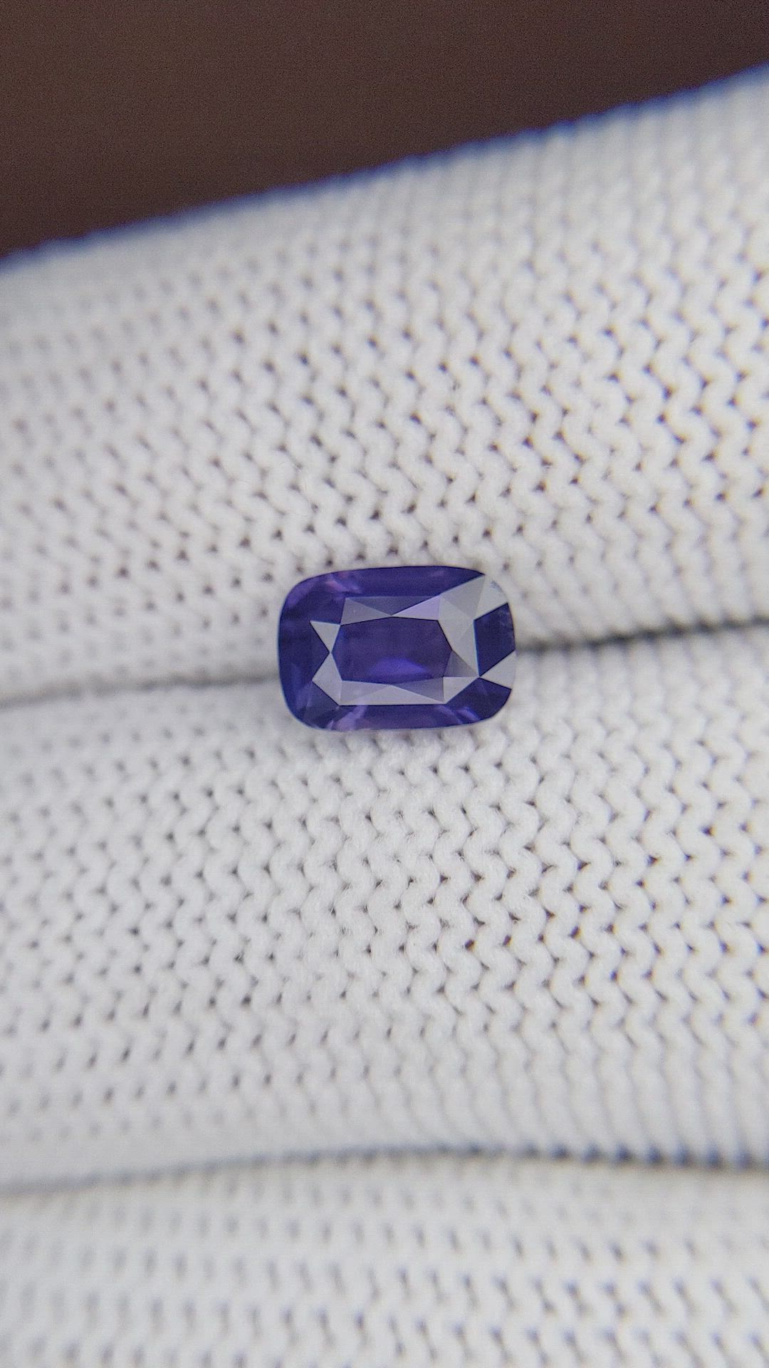 1.54 Ct. Violet Sapphire from Ceylon (Sri Lanka) Size Video