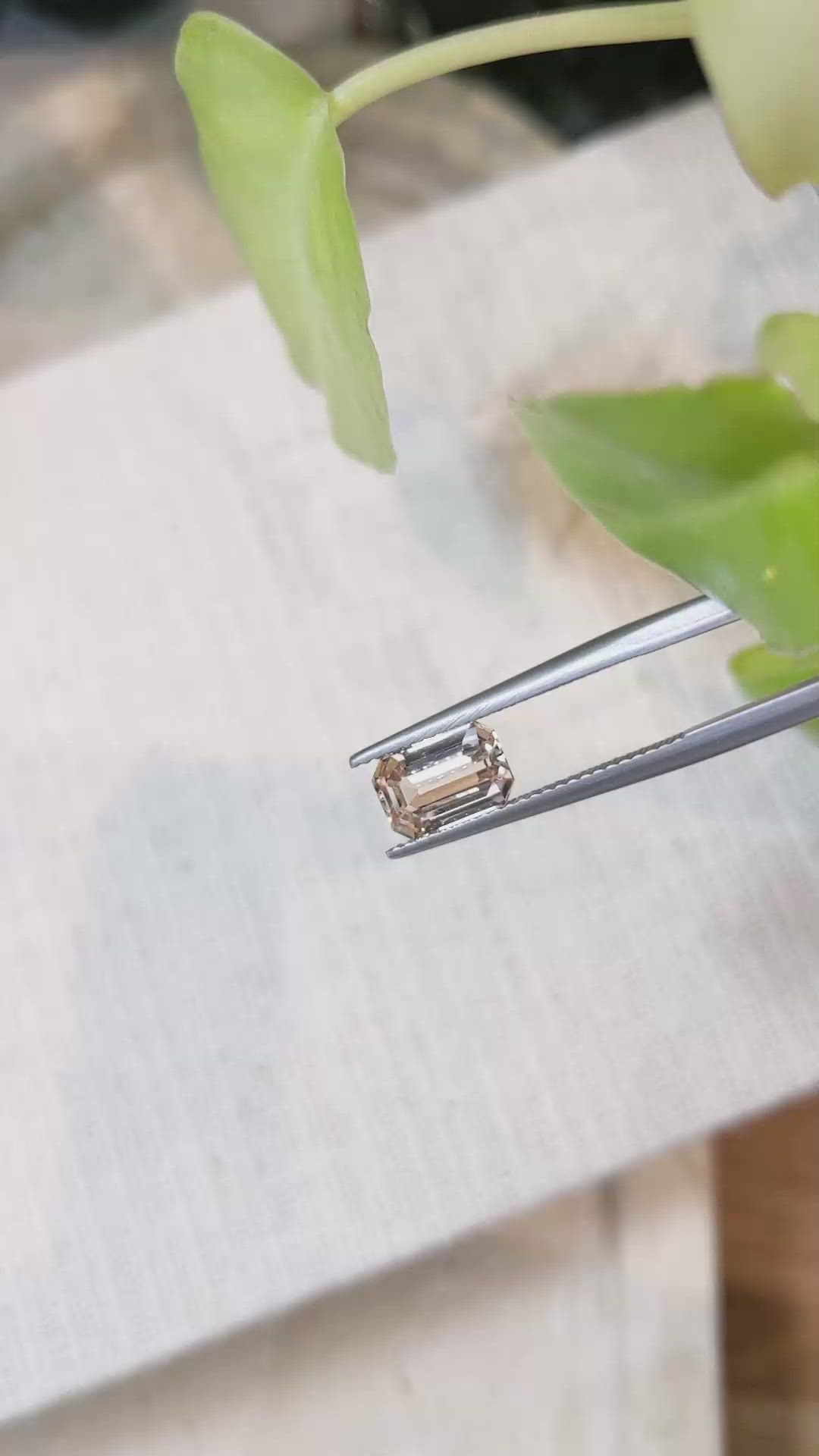 2.41 Ct. Peach Sapphire from Ceylon (Sri Lanka) Size Video