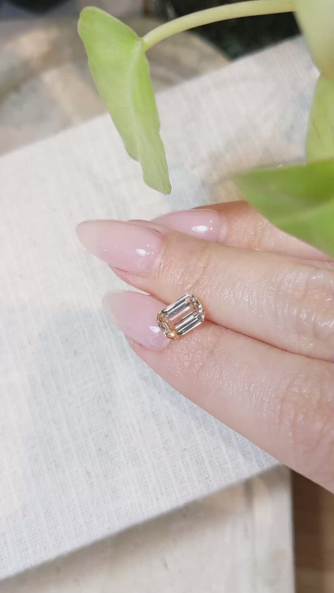 2.41 Ct. Peach Sapphire from Ceylon (Sri Lanka) Size Video