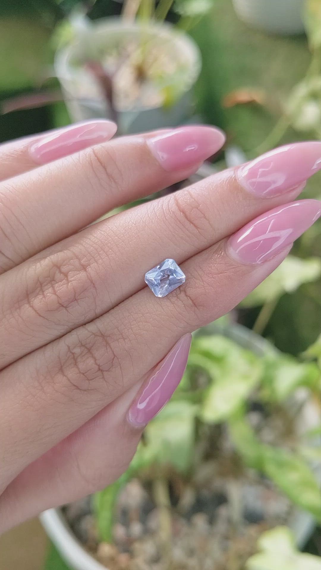 1.07 Ct. Blue Sapphire from Ceylon (Sri Lanka) Size Video