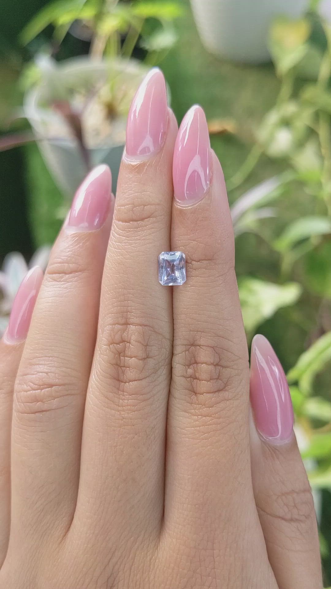 1.07 Ct. Blue Sapphire from Ceylon (Sri Lanka) Size Video