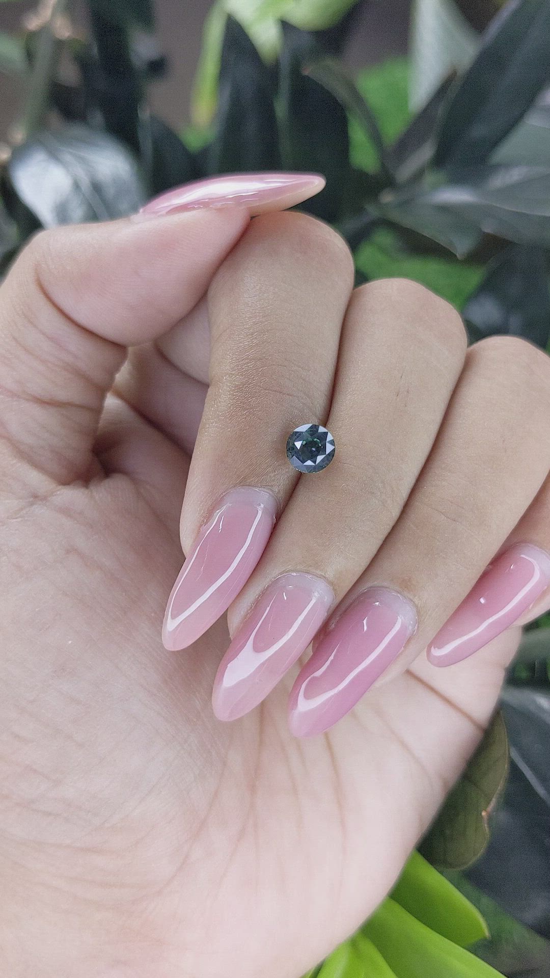 1.11 Ct. Green Sapphire from Tanzania Size Video