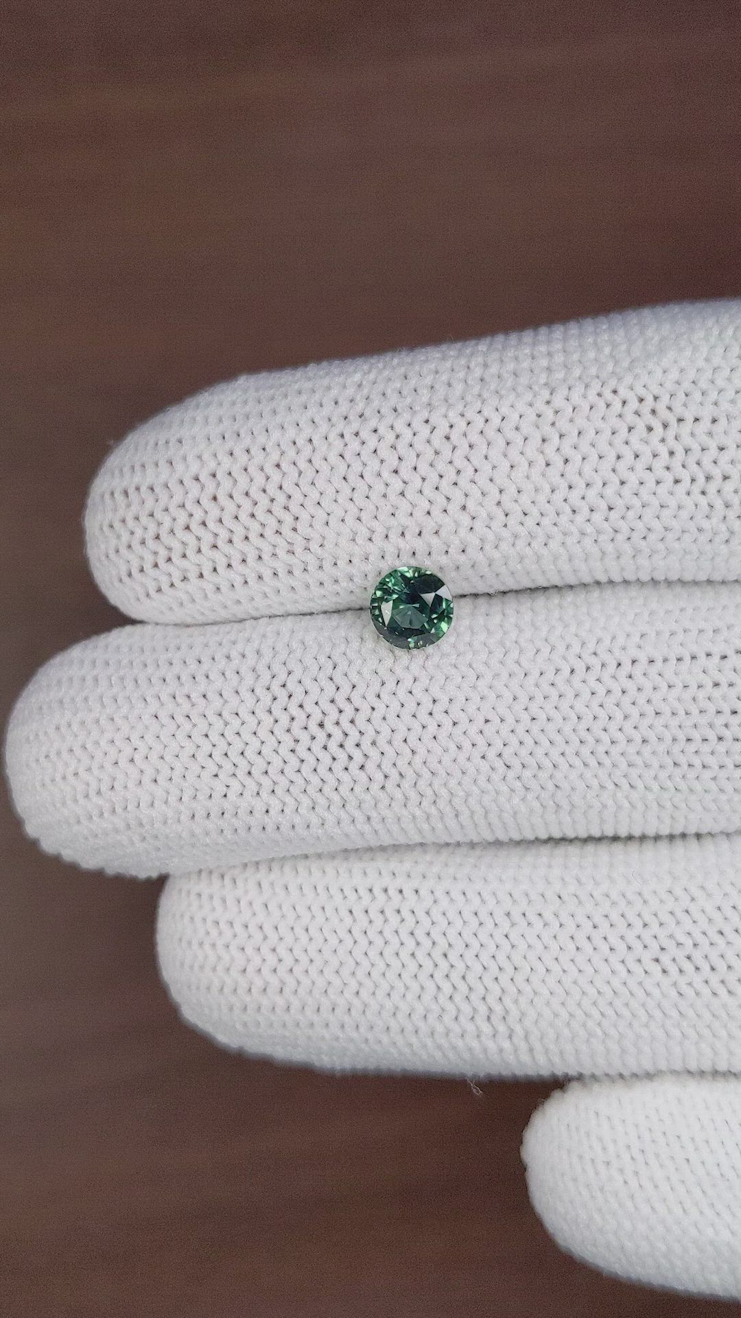 1.11 Ct. Green Sapphire from Tanzania Size Video