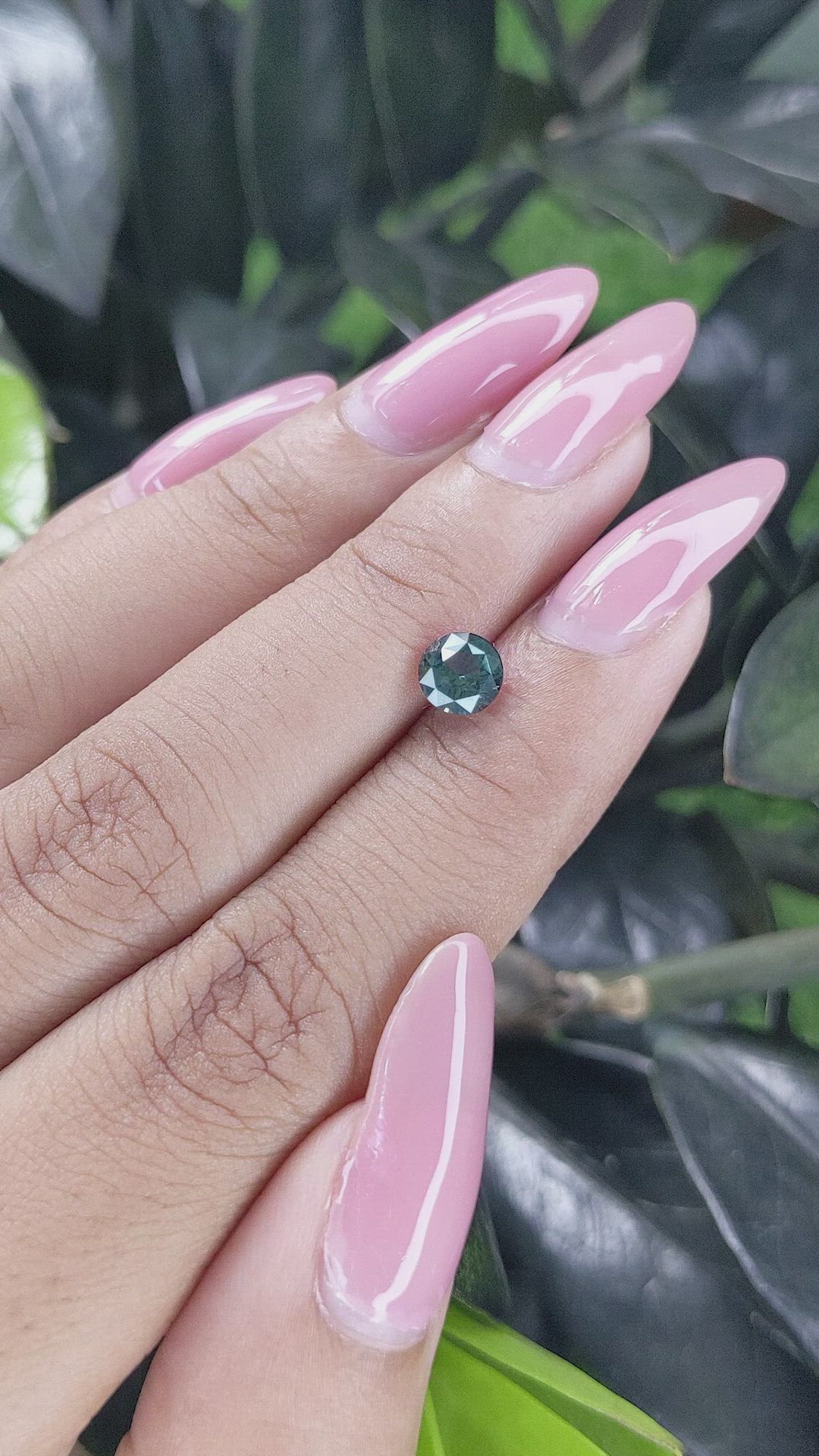 1.11 Ct. Green Sapphire from Tanzania Size Video