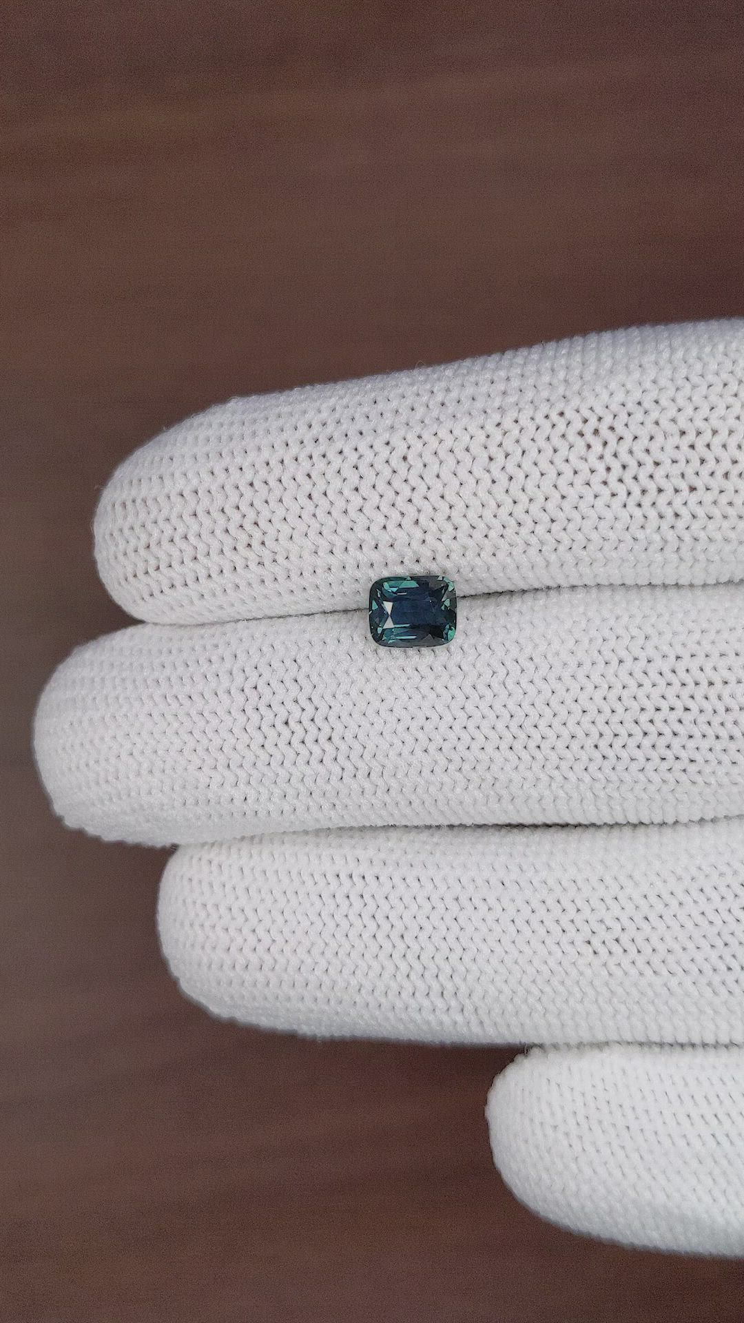 1.53 Ct. Bluish Green Sapphire from Tanzania Size Video
