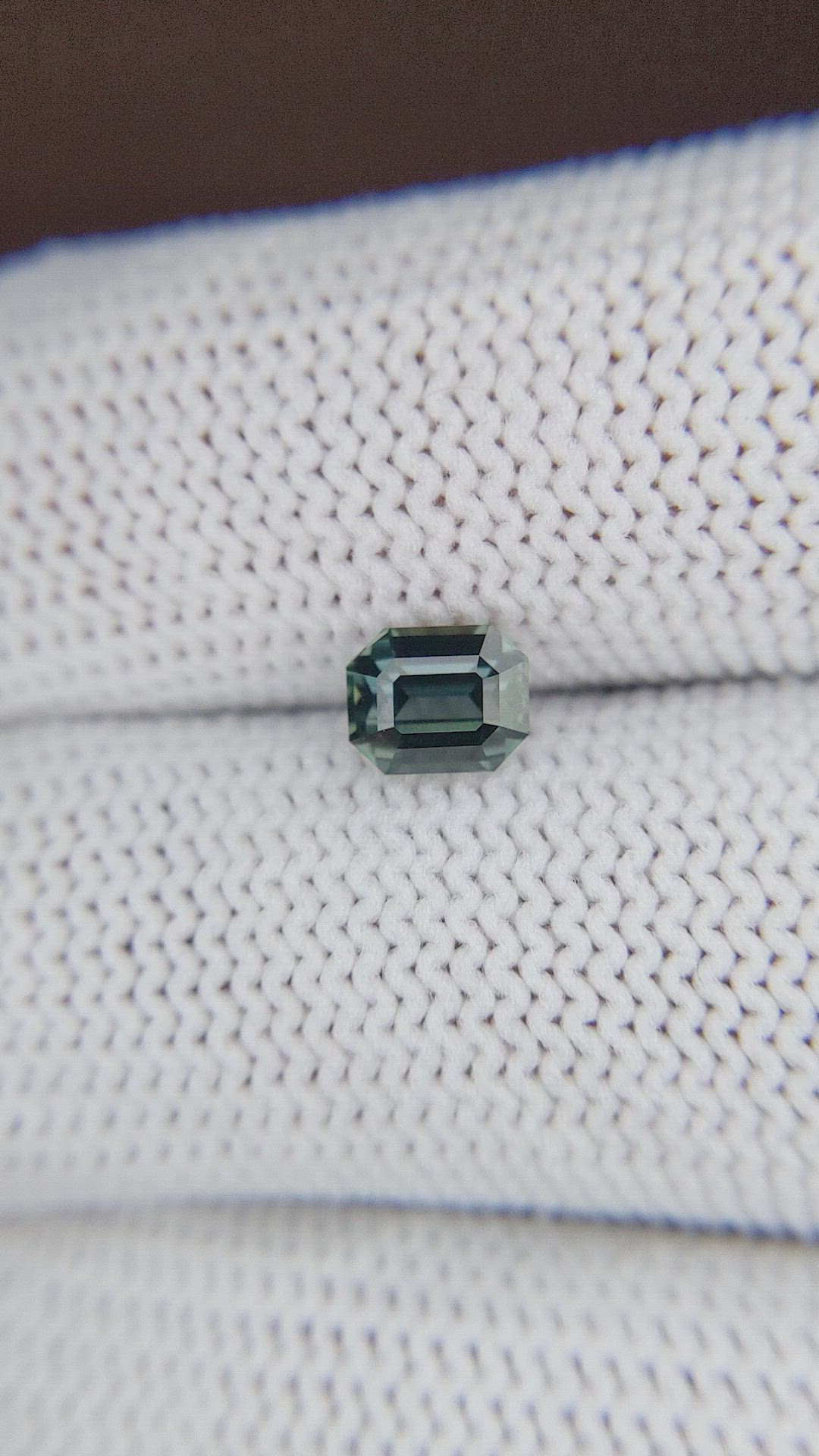 1.20 Ct. Bluish Green Sapphire from Tanzania Size Video