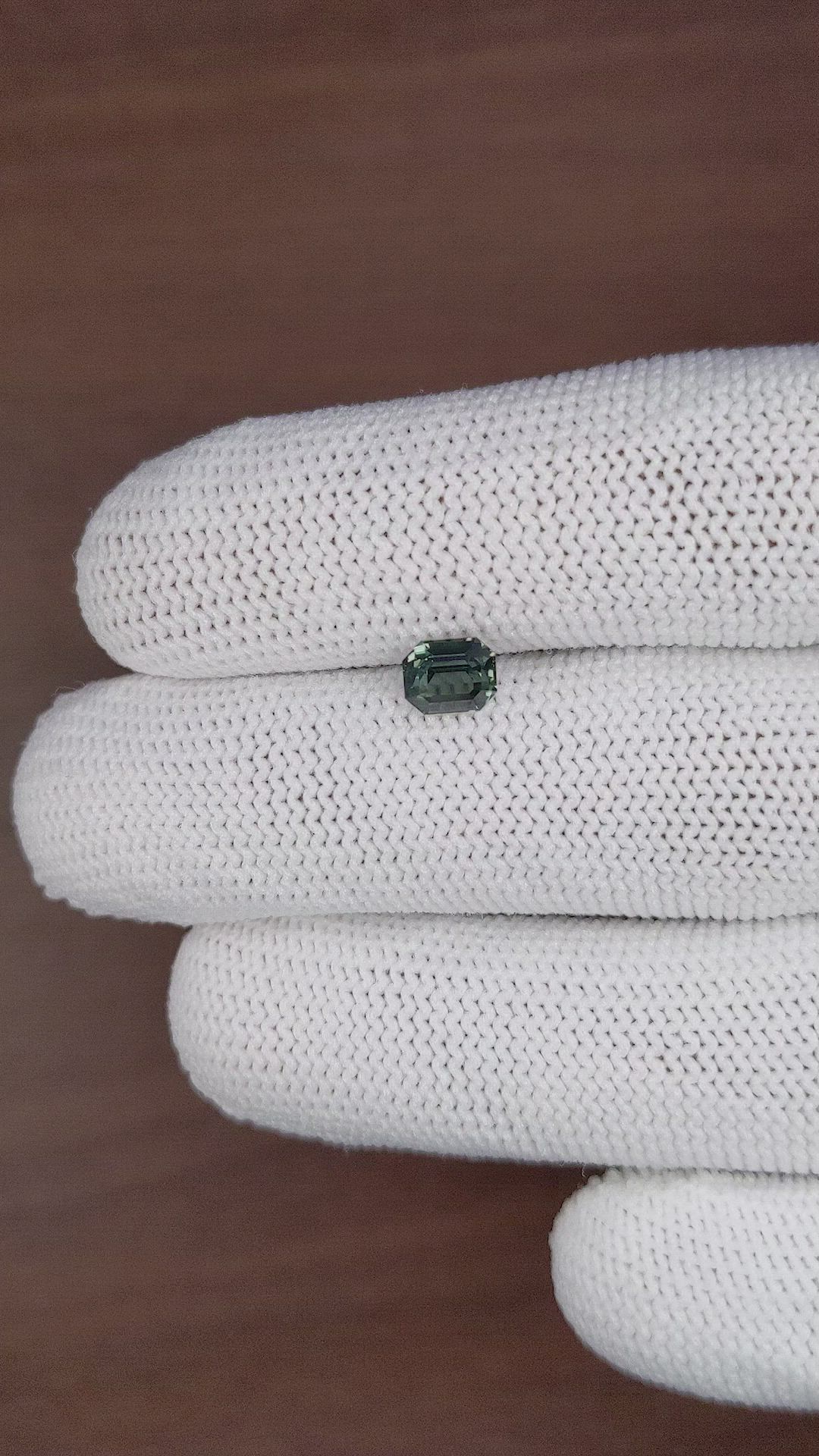 1.20 Ct. Bluish Green Sapphire from Tanzania Size Video