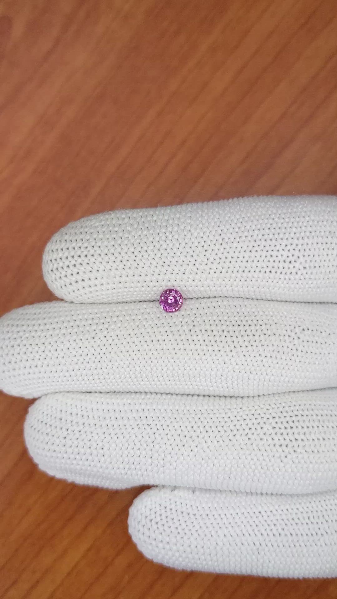 0.36 Ct. Purplish Pink Sapphire from Ceylon (Sri Lanka) Size Video