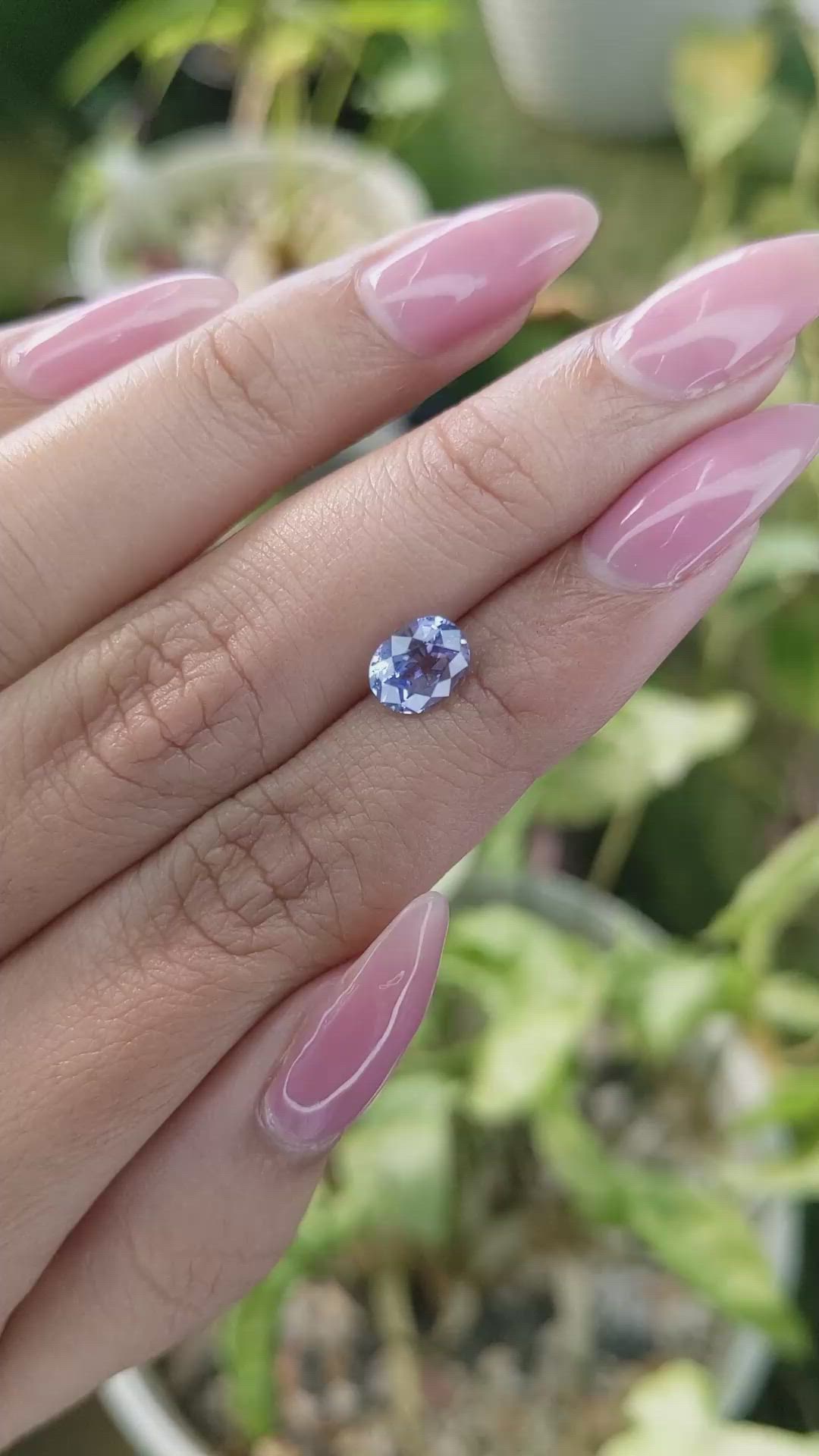 1.60 Ct. Blue Sapphire from Ceylon (Sri Lanka) Size Video