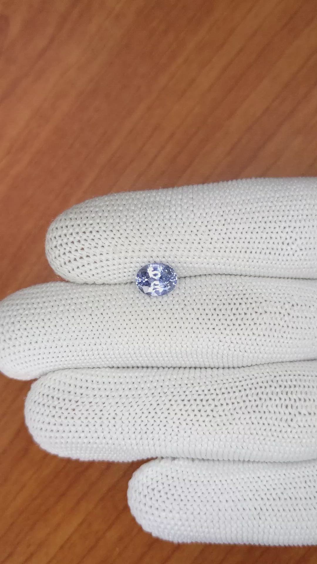 1.60 Ct. Blue Sapphire from Ceylon (Sri Lanka) Size Video