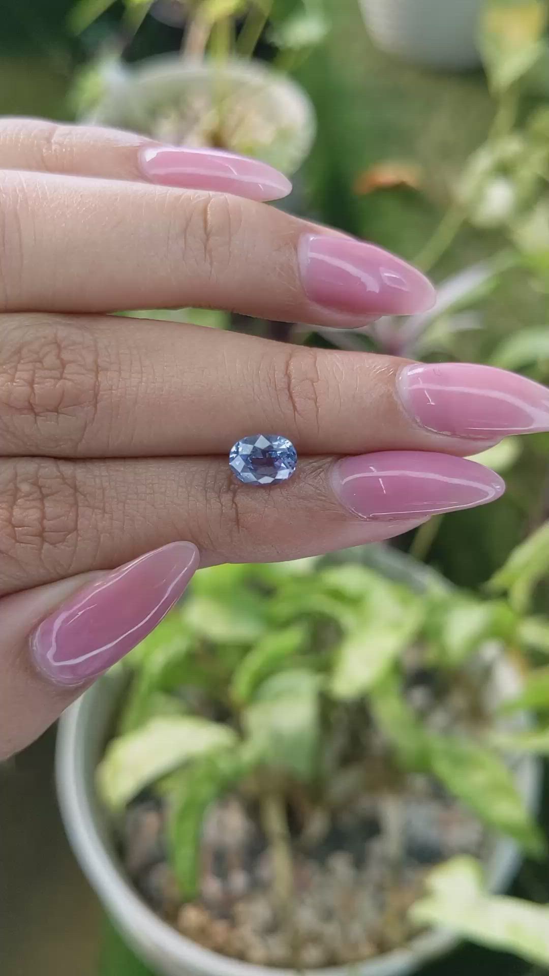 1.60 Ct. Blue Sapphire from Ceylon (Sri Lanka) Size Video