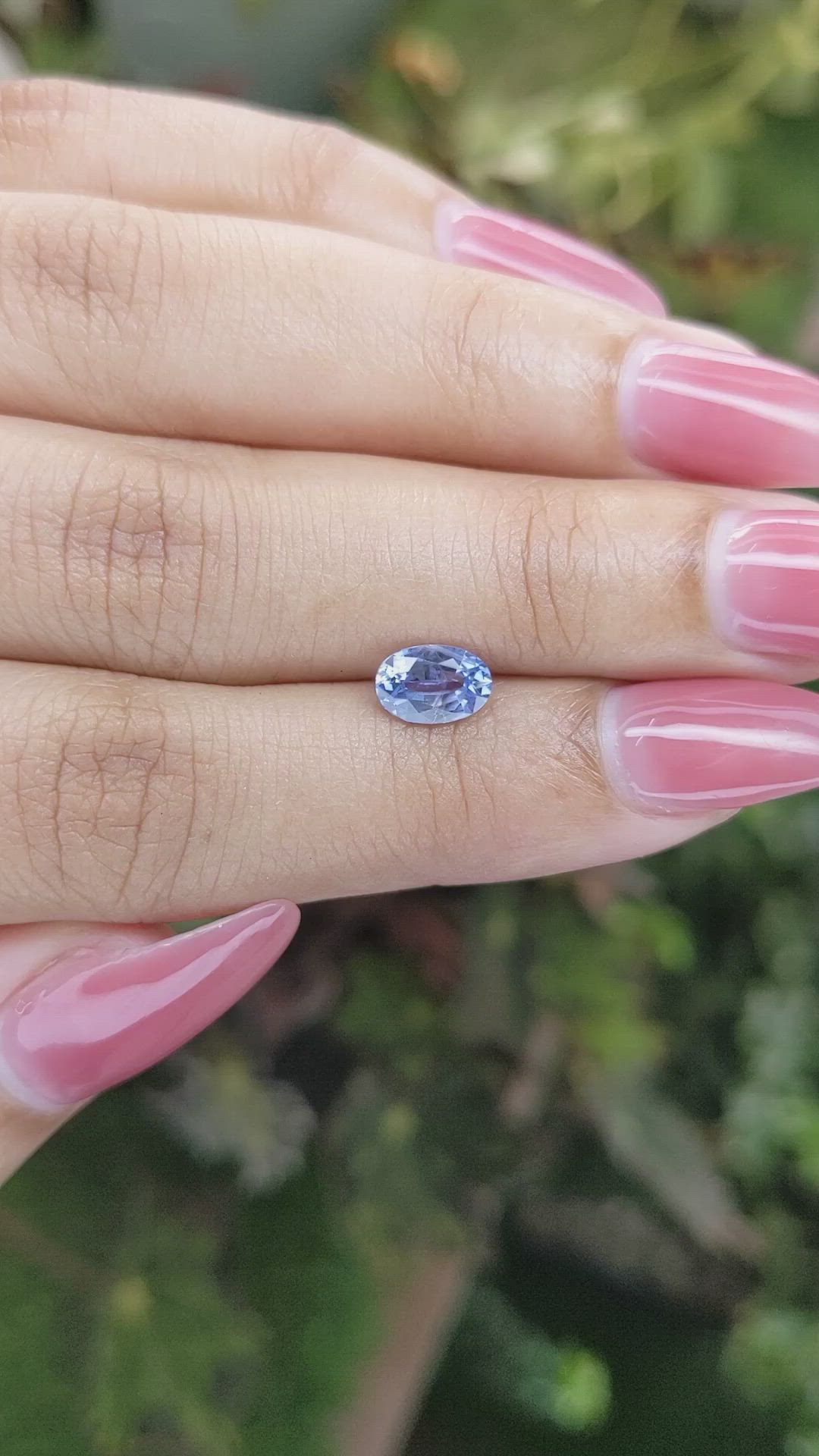 1.02 Ct. Blue Sapphire from Ceylon (Sri Lanka) Size Video