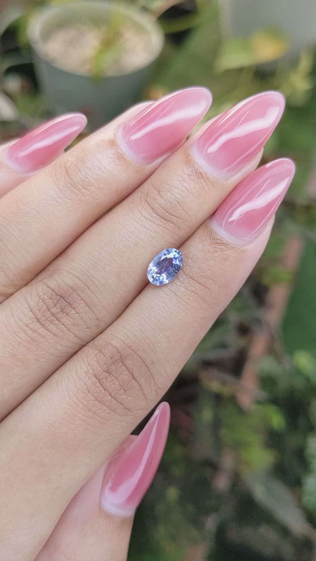 1.02 Ct. Blue Sapphire from Ceylon (Sri Lanka) Size Video