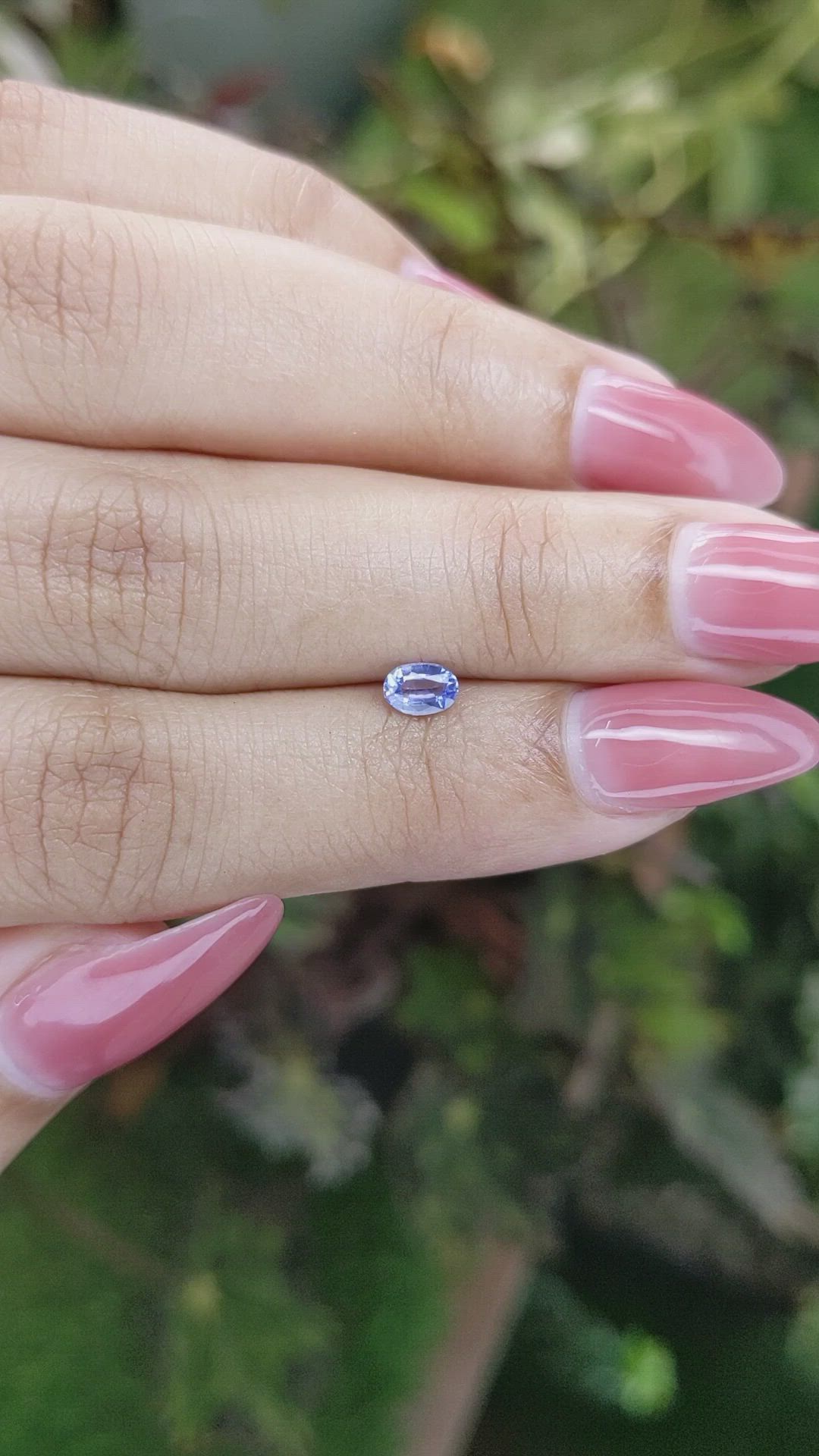 0.35 Ct. Blue Sapphire from Ceylon (Sri Lanka) Size Video