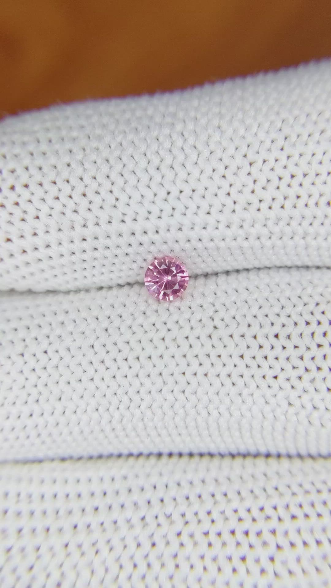 0.29 Ct. Pink Sapphire from Ceylon (Sri Lanka) Size Video