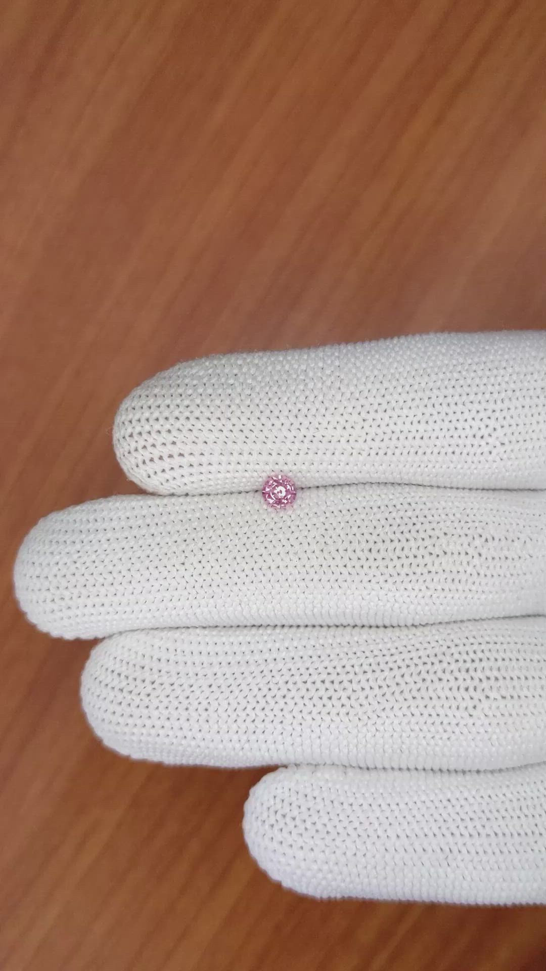 0.29 Ct. Pink Sapphire from Ceylon (Sri Lanka) Size Video