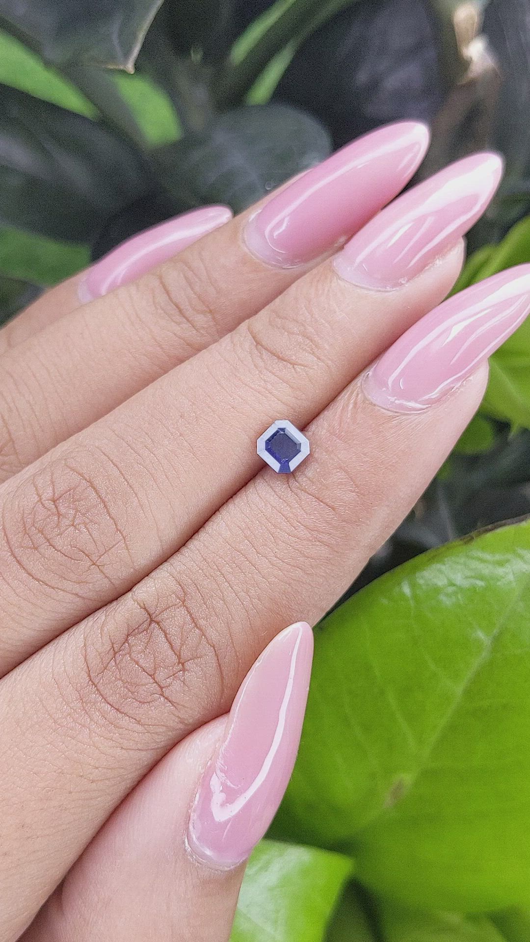 0.61 Ct. Blue Sapphire from Tanzania Size Video