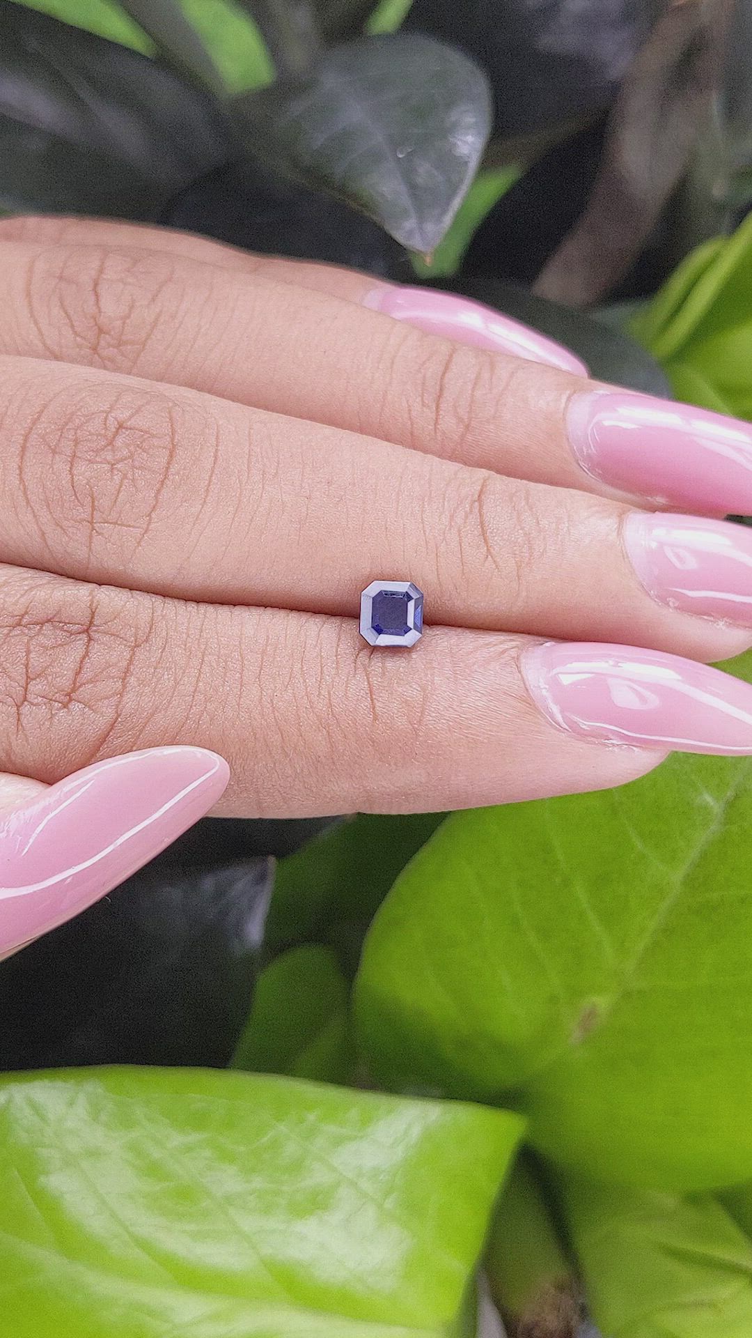 0.61 Ct. Blue Sapphire from Tanzania Size Video