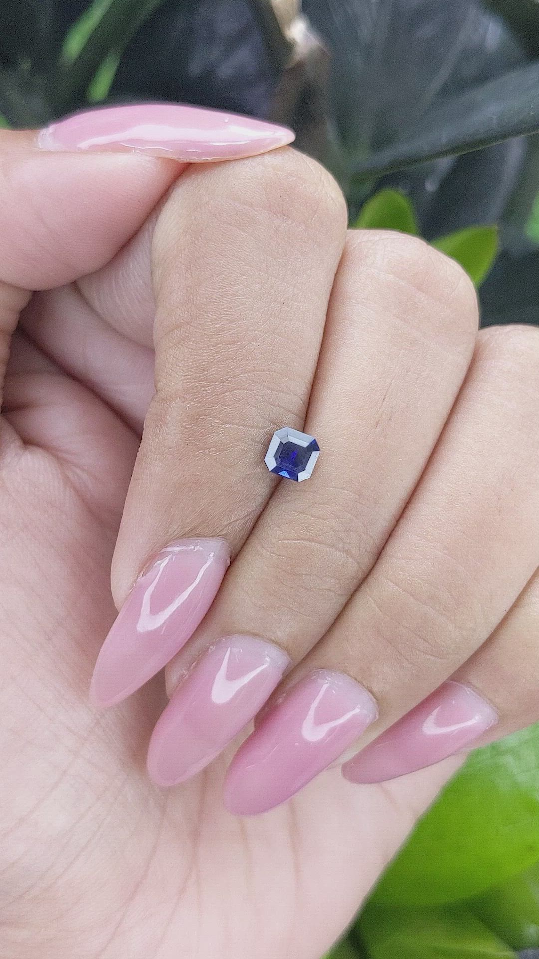 0.61 Ct. Blue Sapphire from Tanzania Size Video