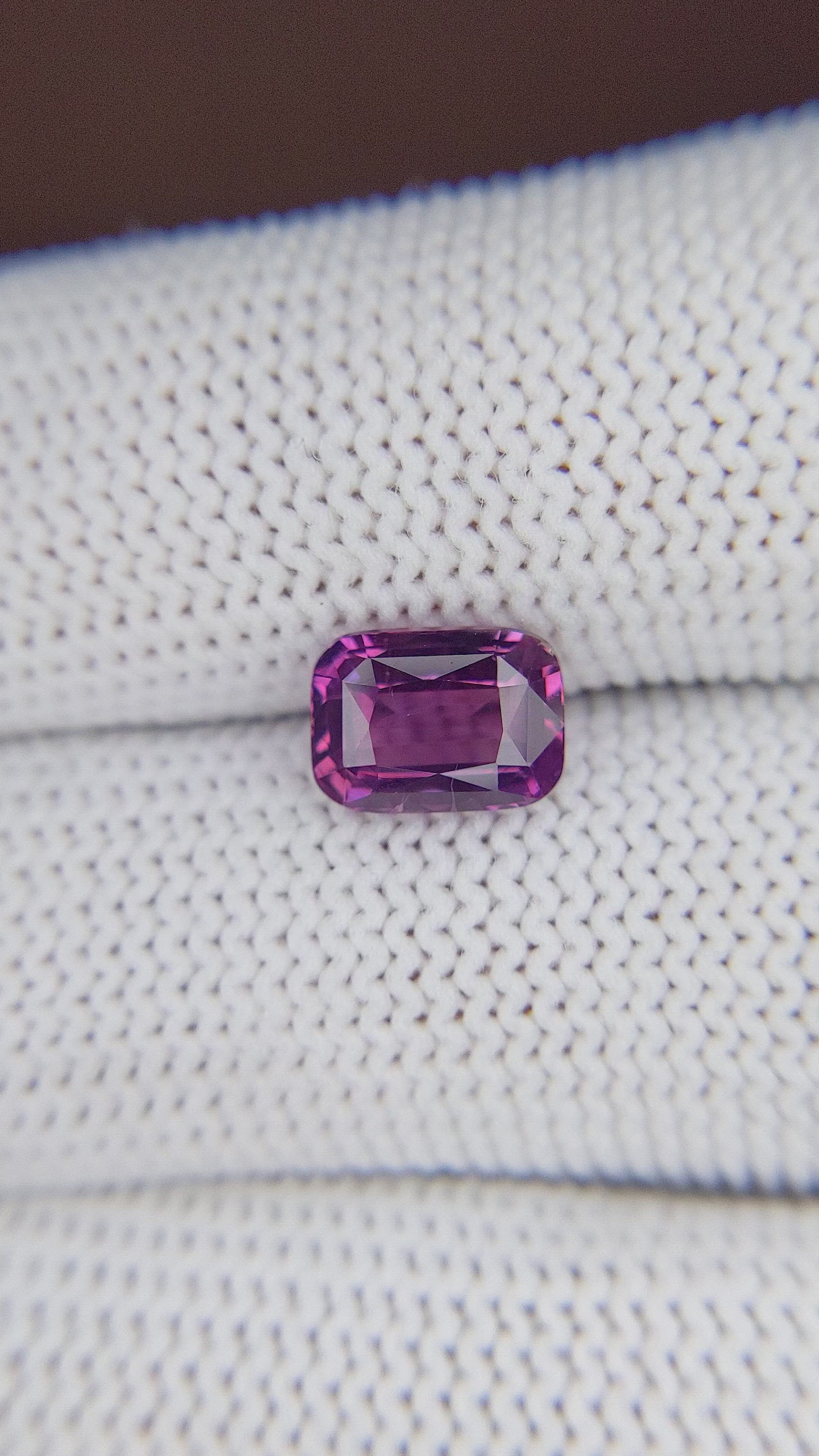 2.45 Ct. Purplish Pink Sapphire from Tanzania Size Video