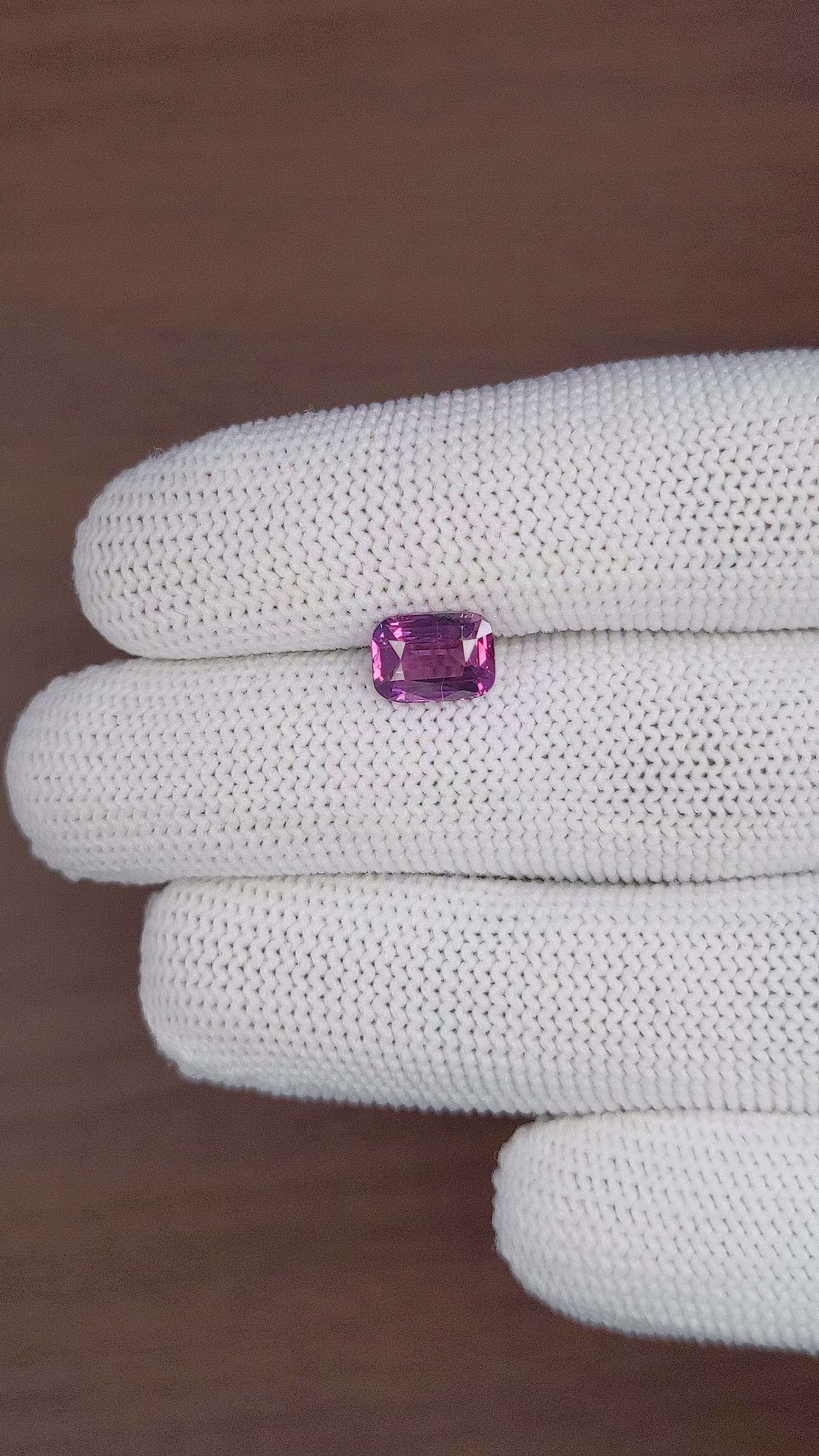 2.45 Ct. Purplish Pink Sapphire from Tanzania Size Video