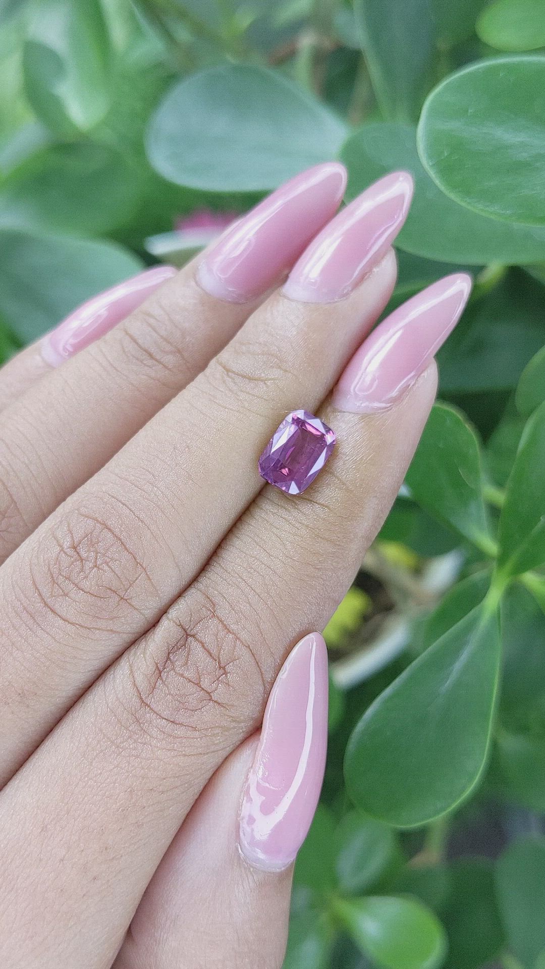 2.45 Ct. Purplish Pink Sapphire from Tanzania Size Video