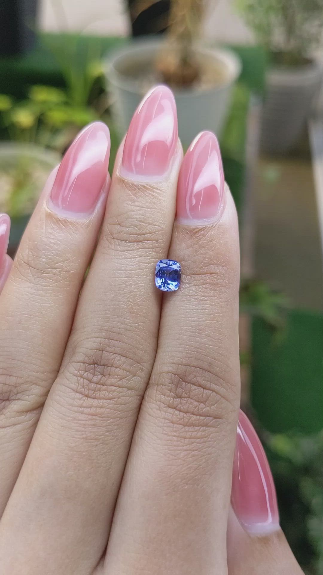 0.85 Ct. Blue Sapphire from Ceylon (Sri Lanka) Size Video