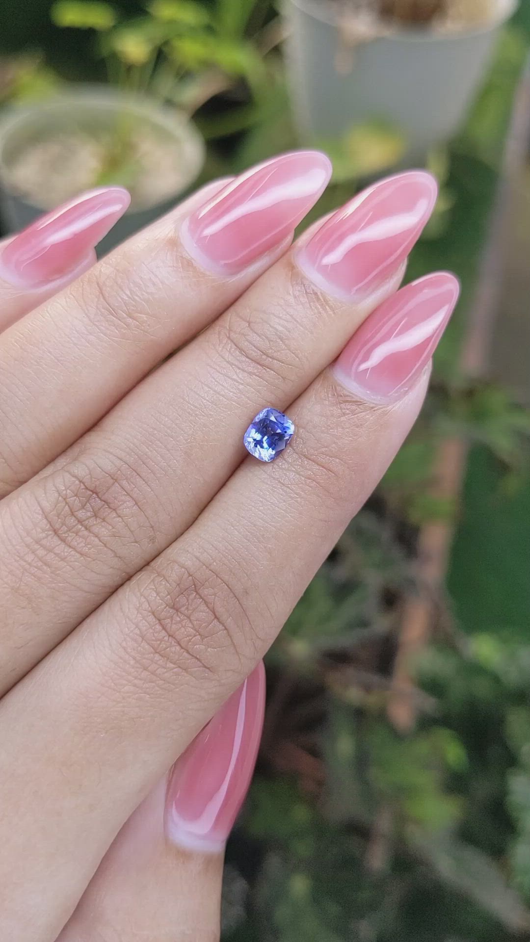 0.85 Ct. Blue Sapphire from Ceylon (Sri Lanka) Size Video