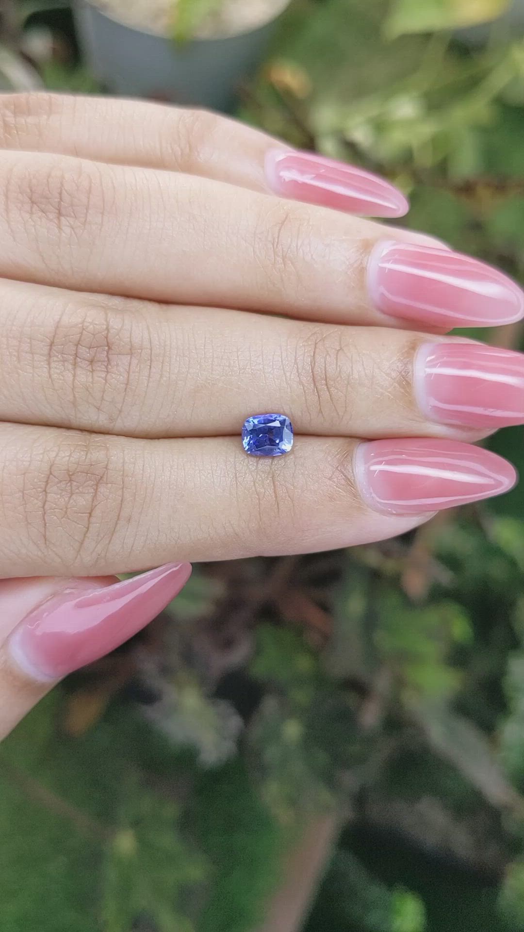 0.85 Ct. Blue Sapphire from Ceylon (Sri Lanka) Size Video