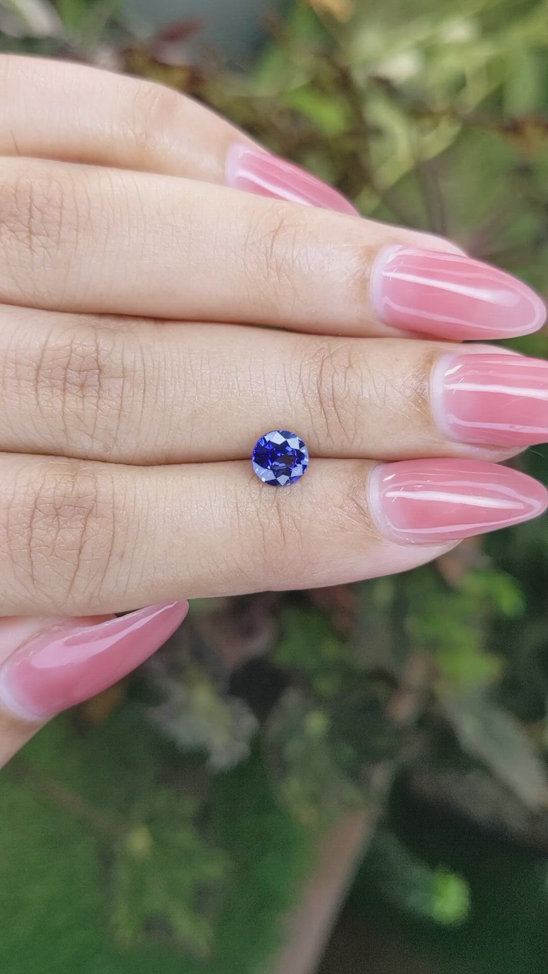 0.91 Ct. Blue Sapphire from Ceylon (Sri Lanka) Size Video