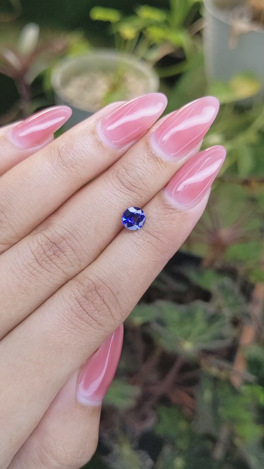 0.91 Ct. Blue Sapphire from Ceylon (Sri Lanka) Size Video