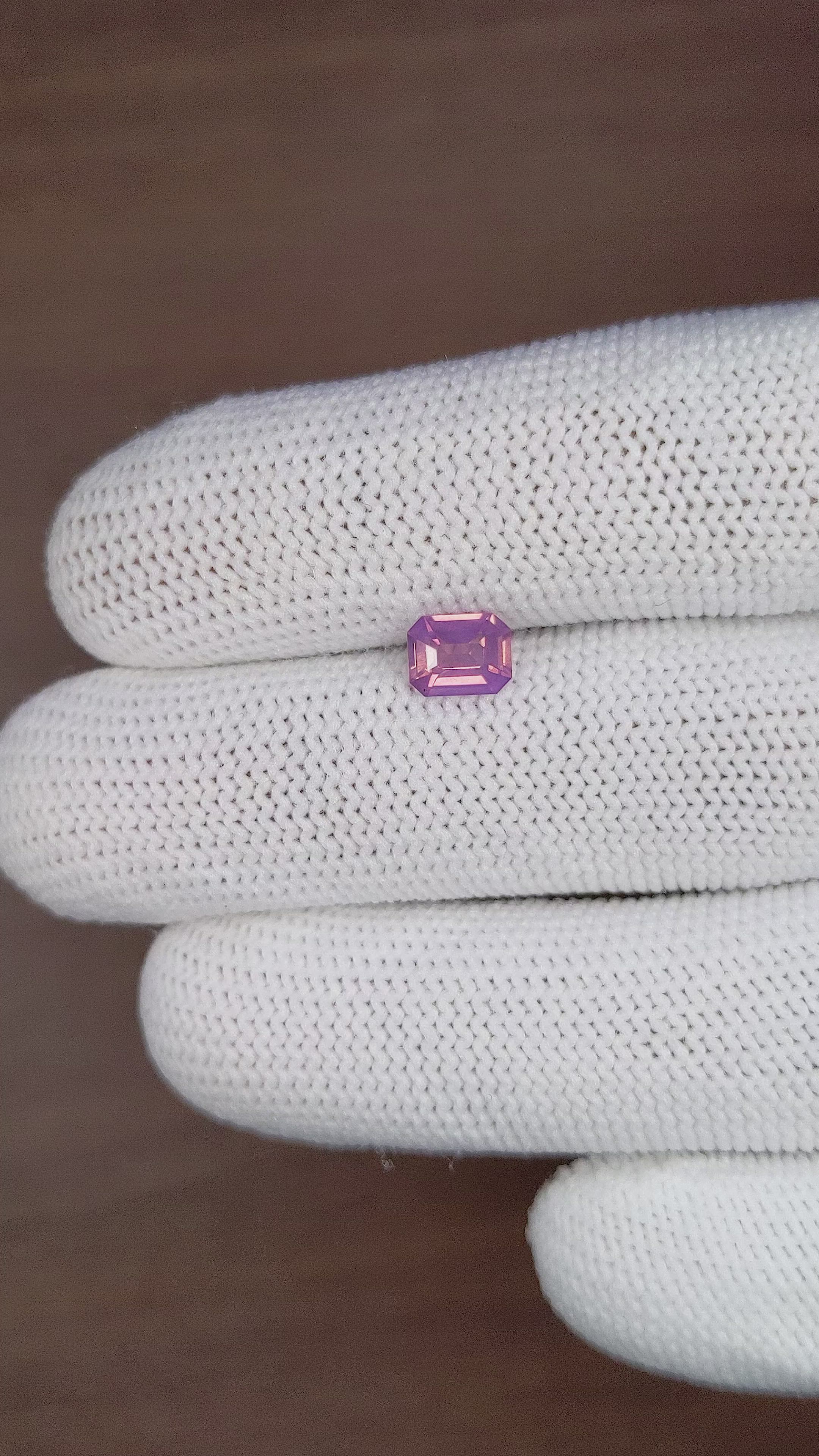 1.04 Ct. Purplish Pink Sapphire from Ceylon (Sri Lanka) Size Video